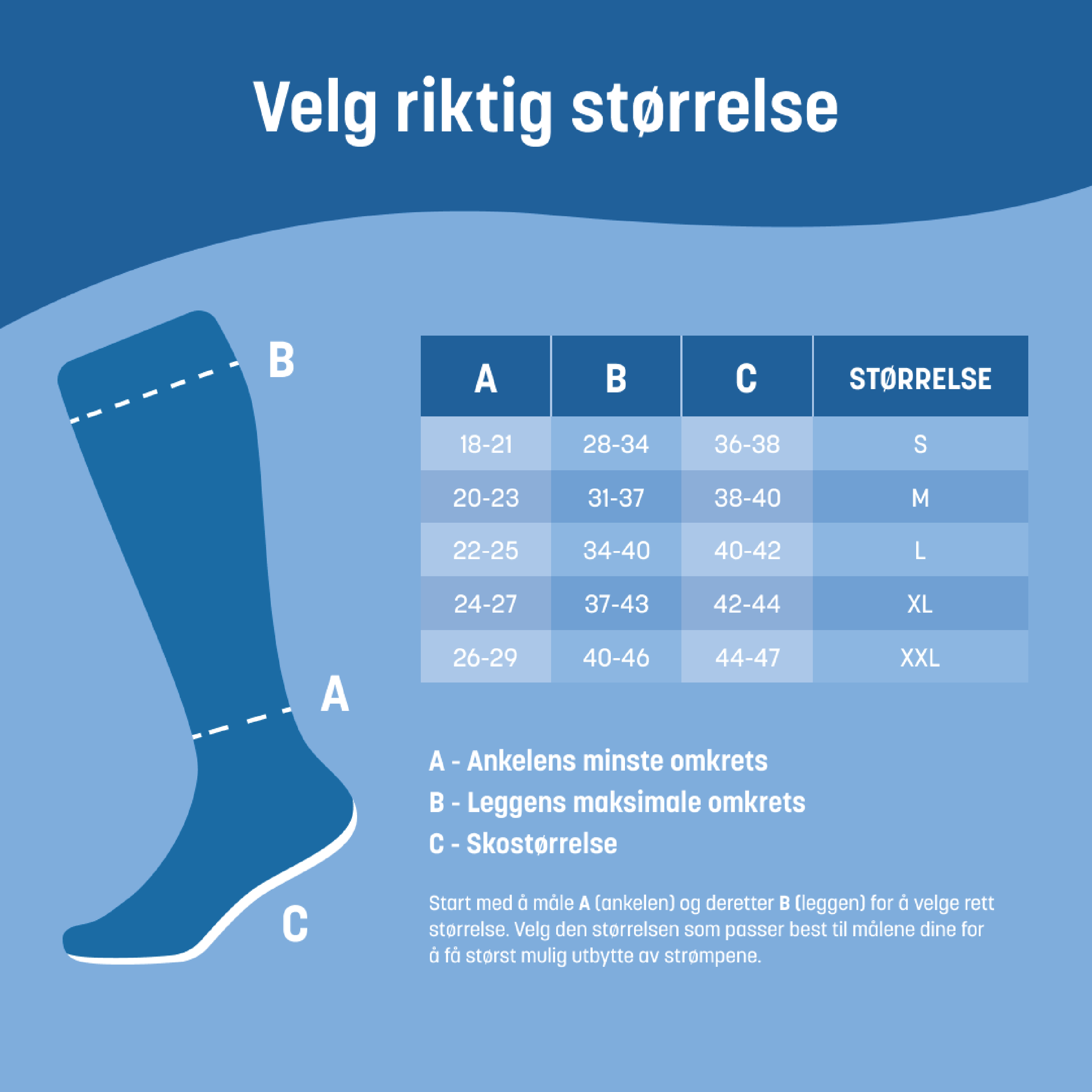 Mabs Bomull Knestrømpe Klasse 1, X-Large, sort, 1 par
