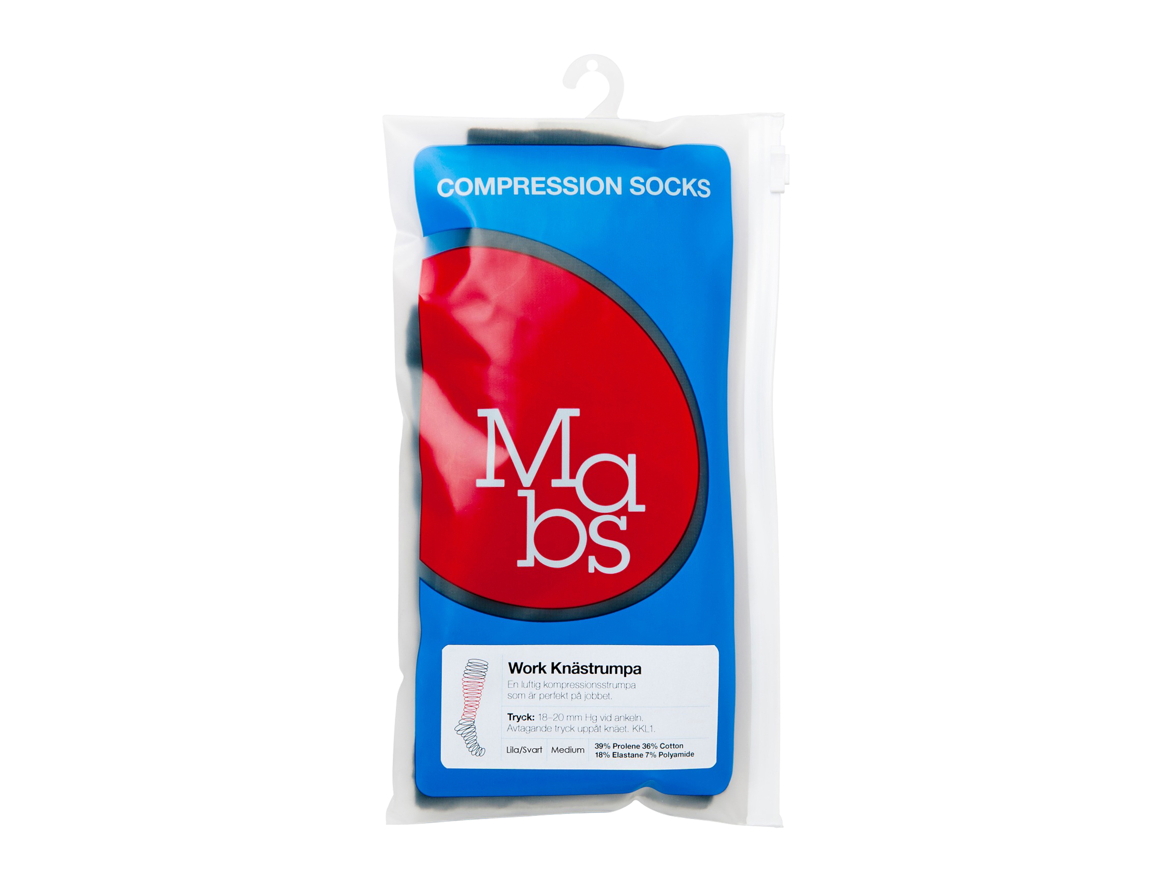 Mabs Mabs Work kompresjonsstrømpe, Klasse 1, hvit Str XX-large, 1 par