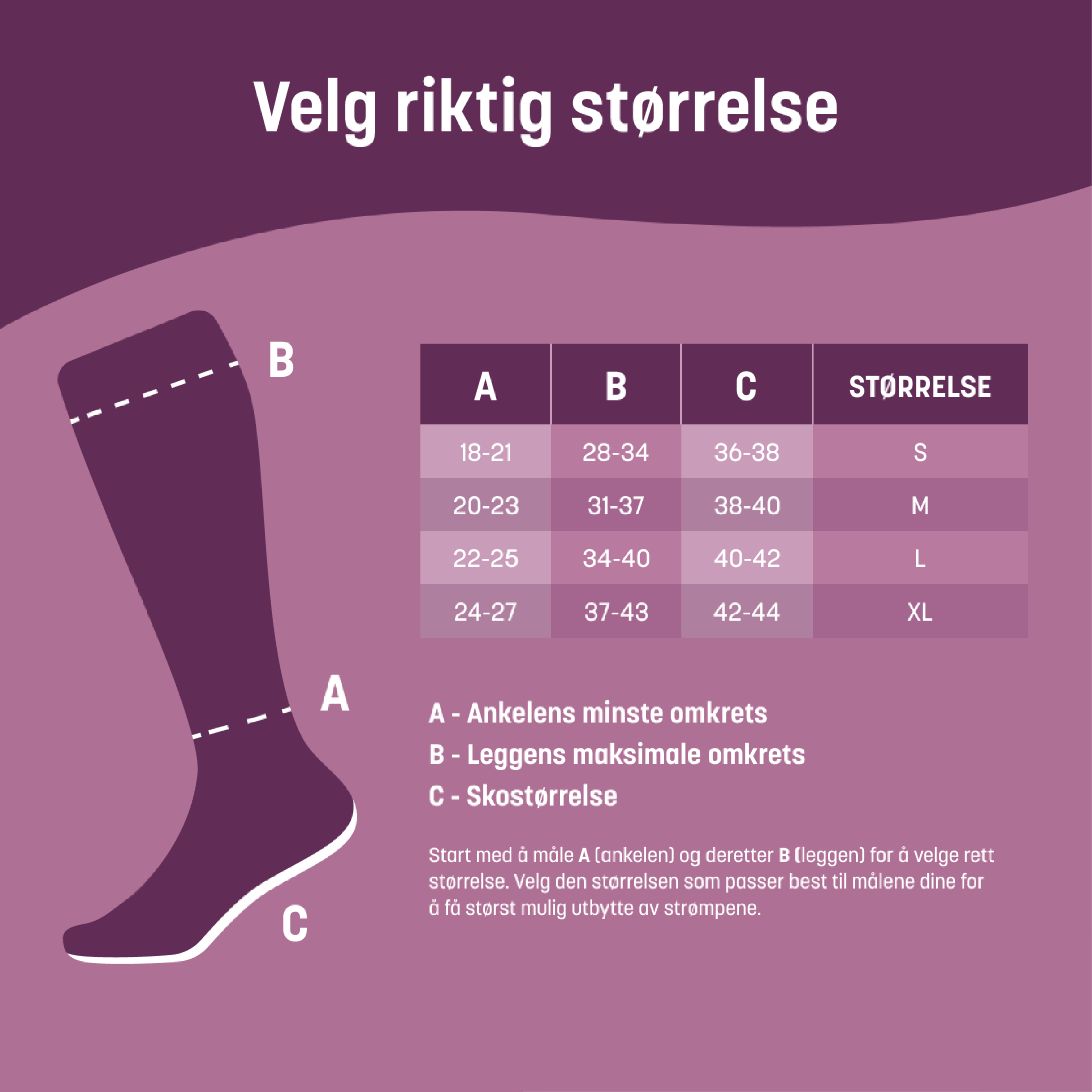 Mabs Nylon Knestrømpe Klasse 1, X-Large, sort, 1 par