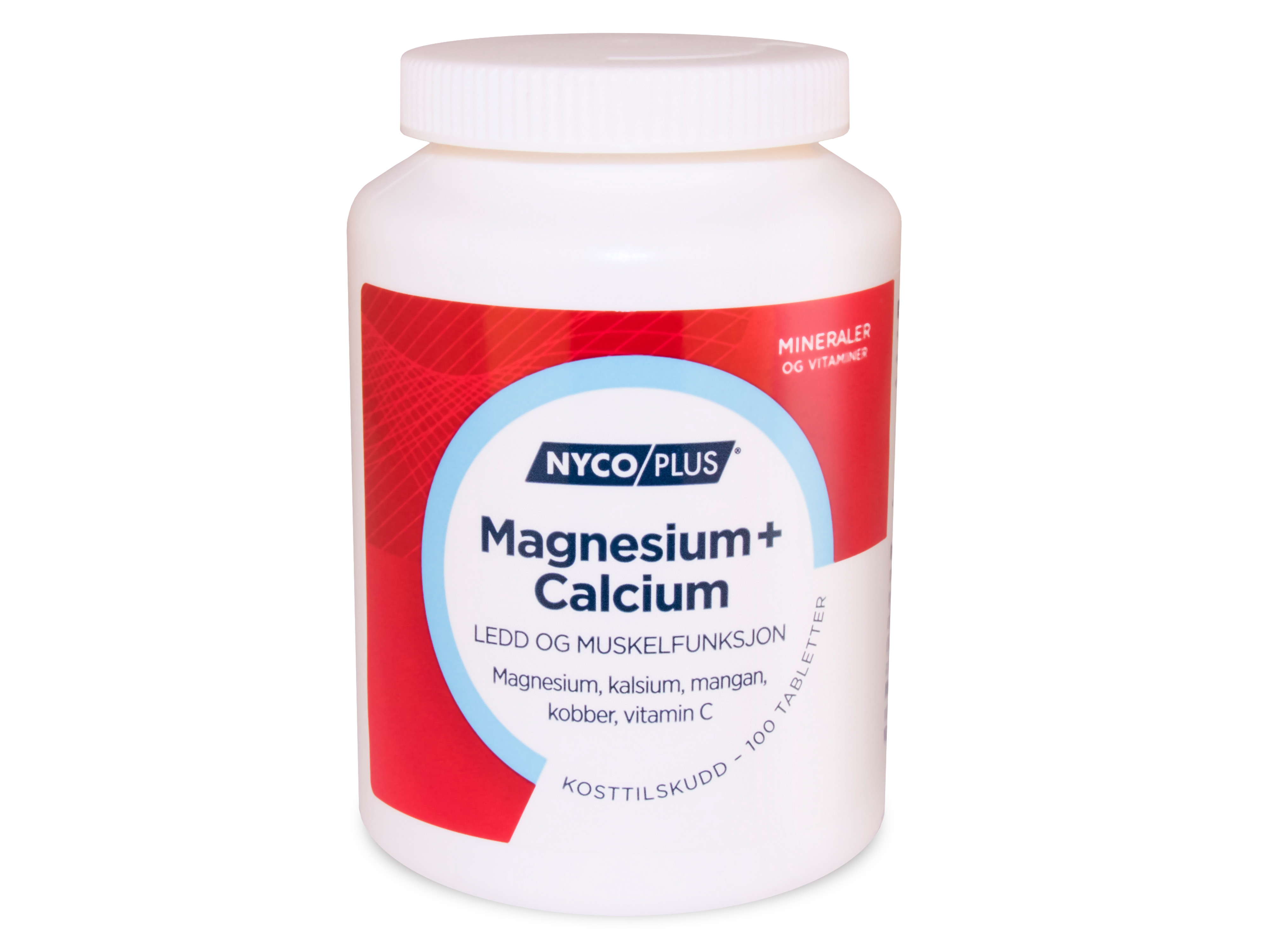 Nycoplus Magnesium + Calcium, 100 tabletter