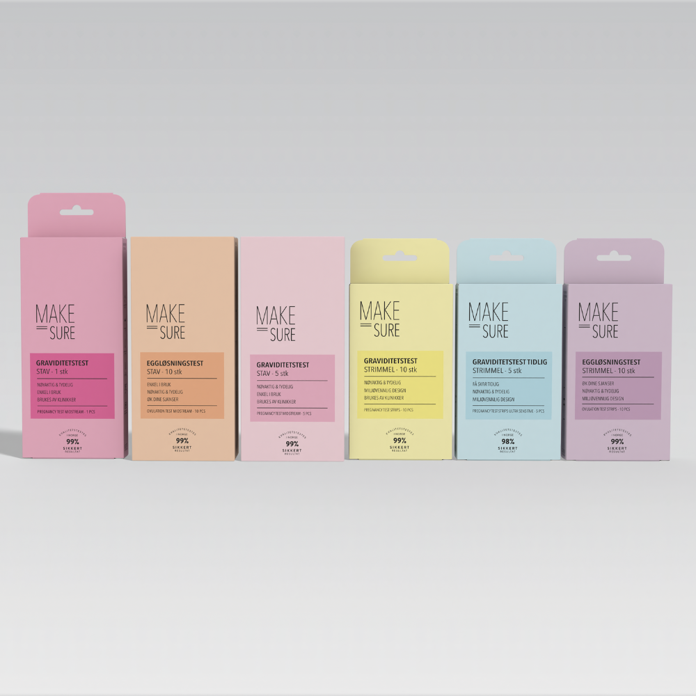 Make Sure Graviditetstest Tidlig Strimmel, 5 stk.