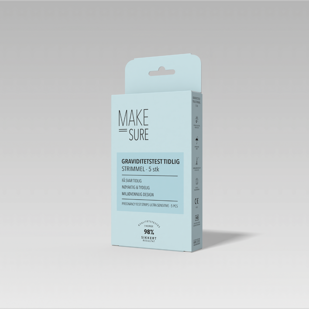 Make Sure Graviditetstest Tidlig Strimmel, 5 stk.