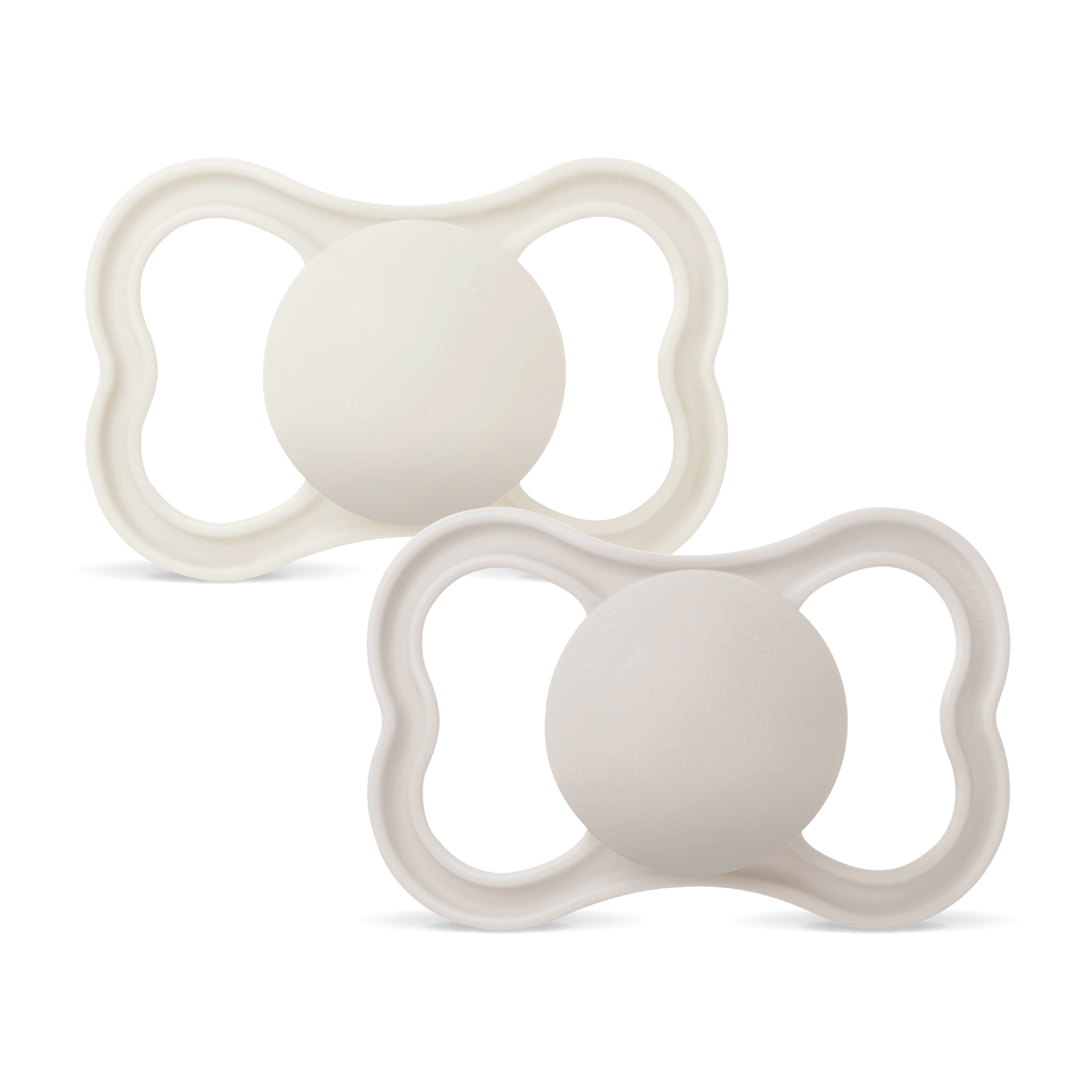 MAM Air Silicone Smokk, 6-16 mnd, beige/creme, 2 stk.