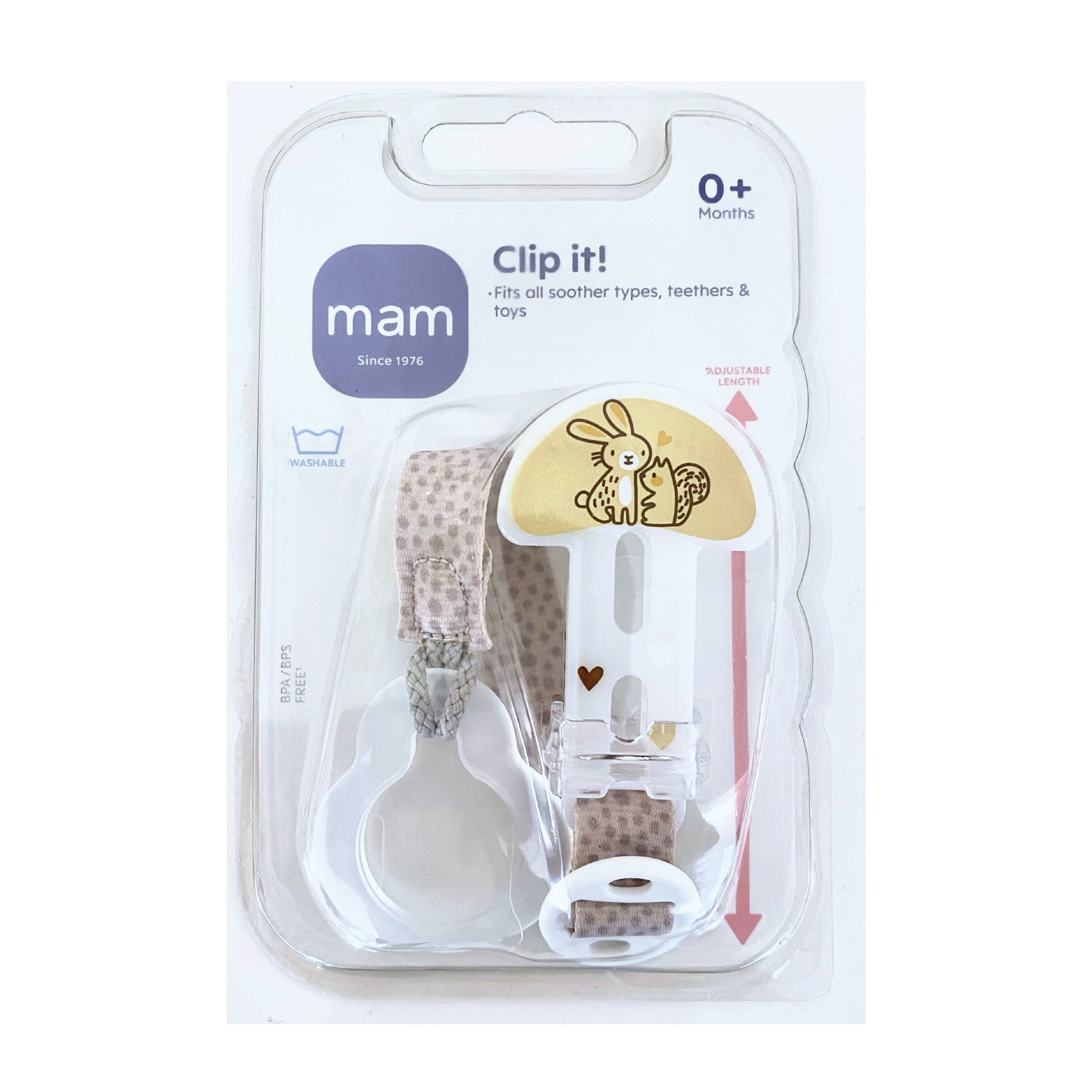 MAM Clip It Smokkesnor, Rosa, 1 stk.