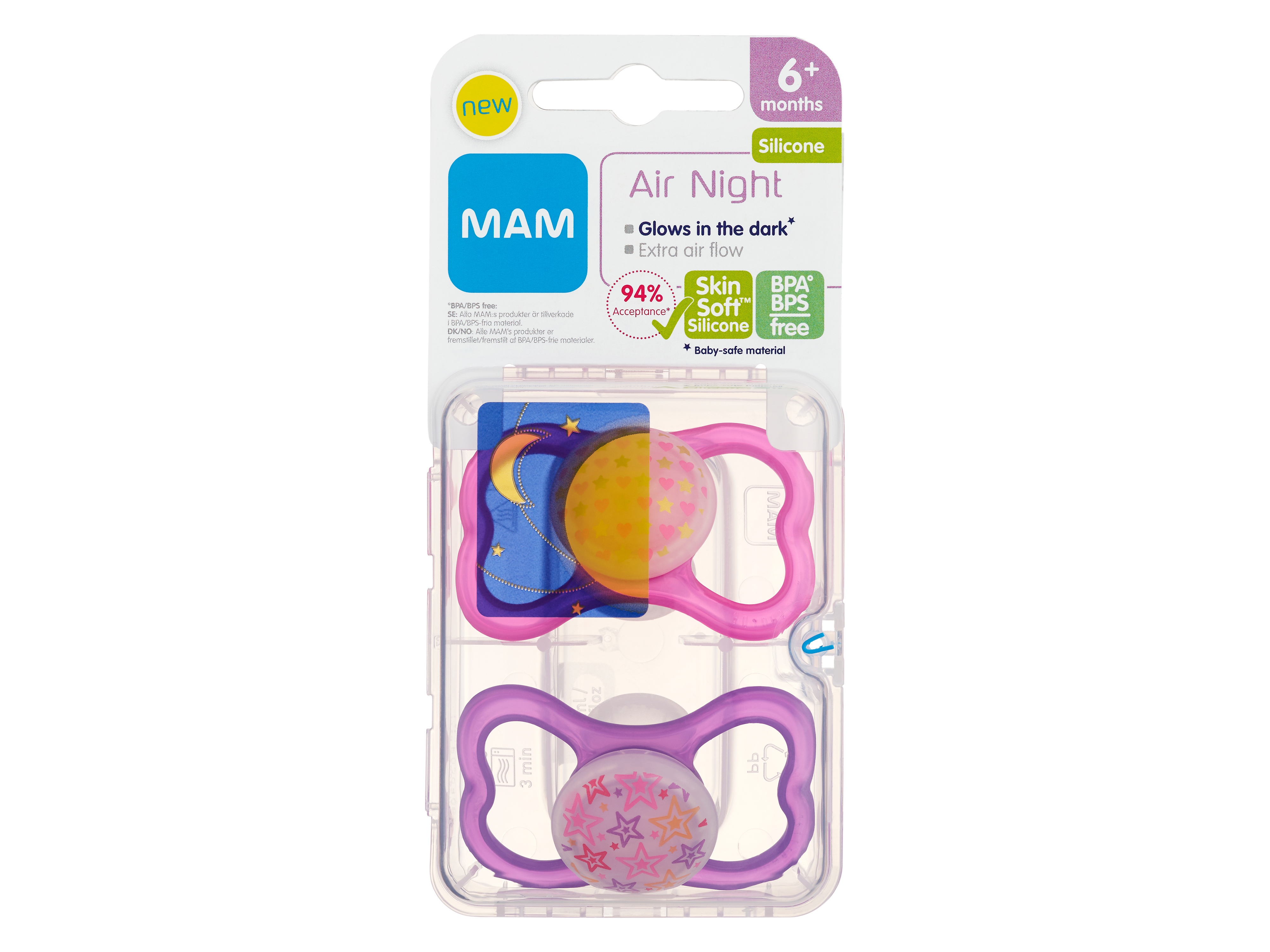 Mam Fopspeen Air Night 6m Meisje kopen - , online apotheek