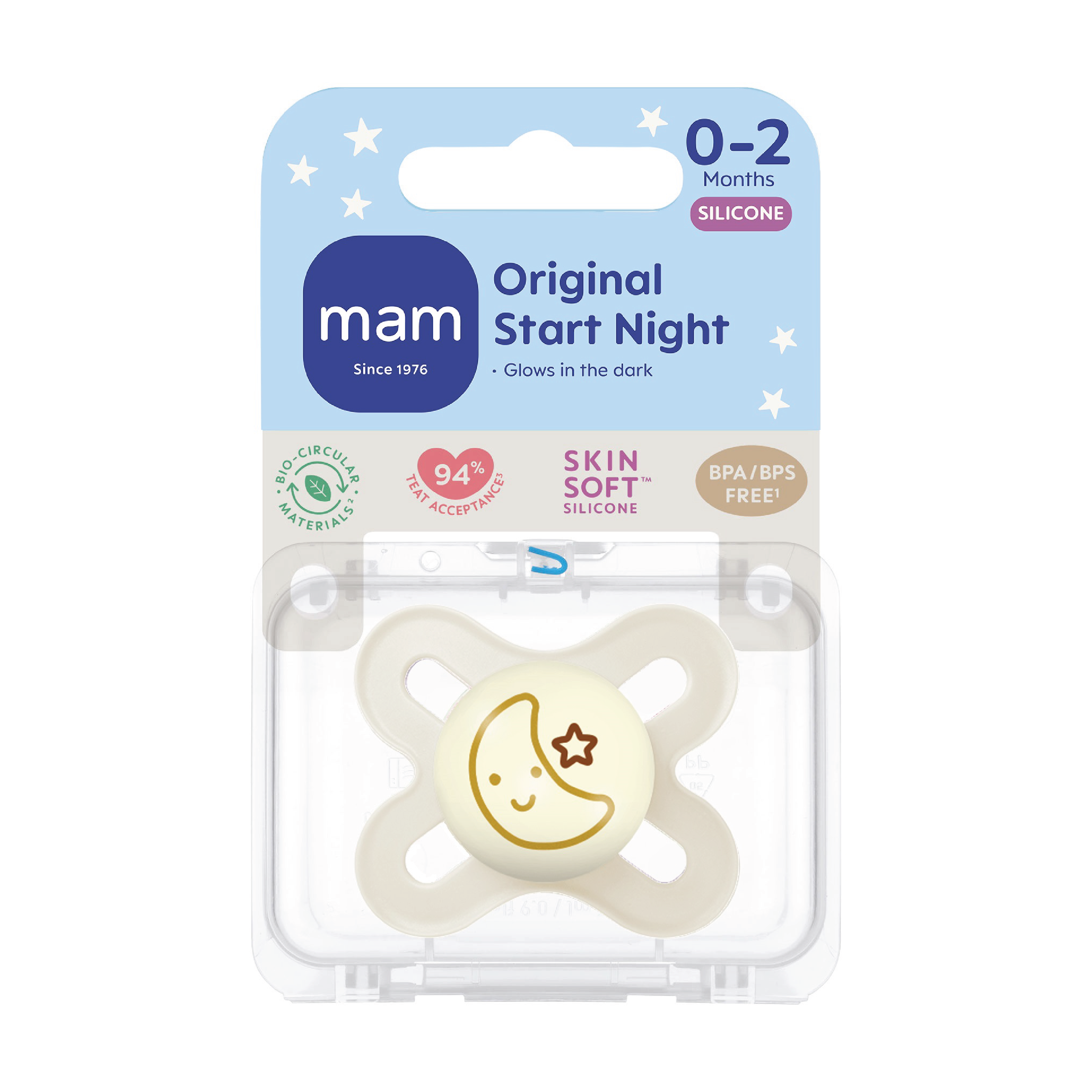 MAM Original Start Night Smokk, 0-2 mnd, beige, 1 stk.