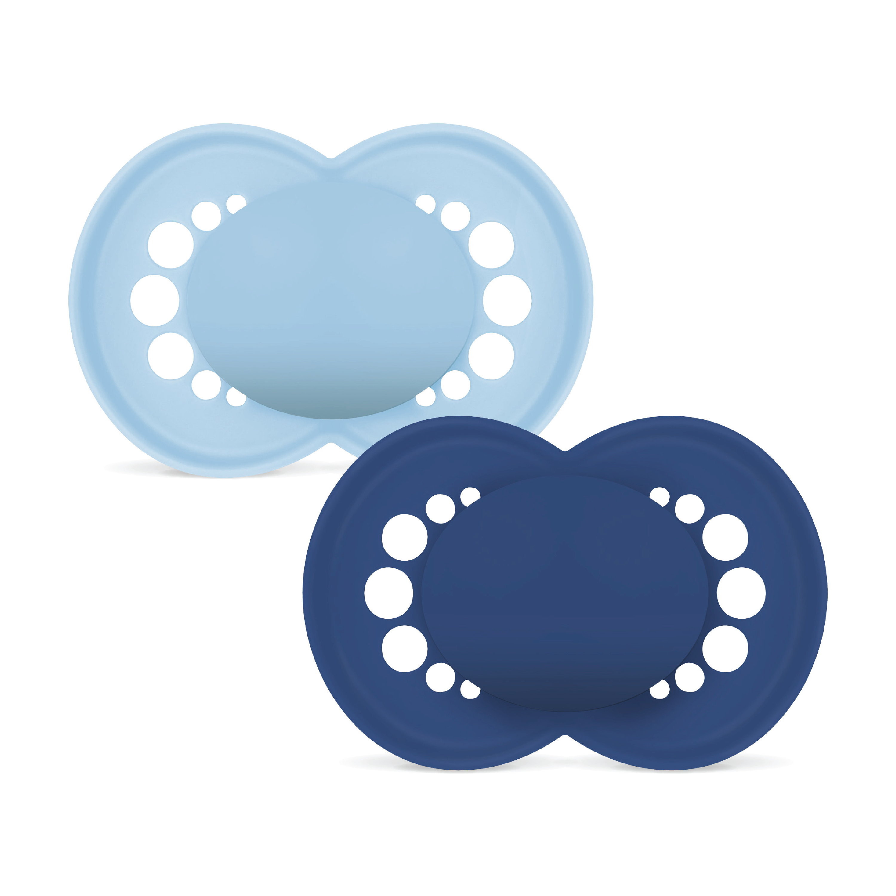 MAM Original Unprinted Smokk, 16-36 mnd, blå, 2 stk.