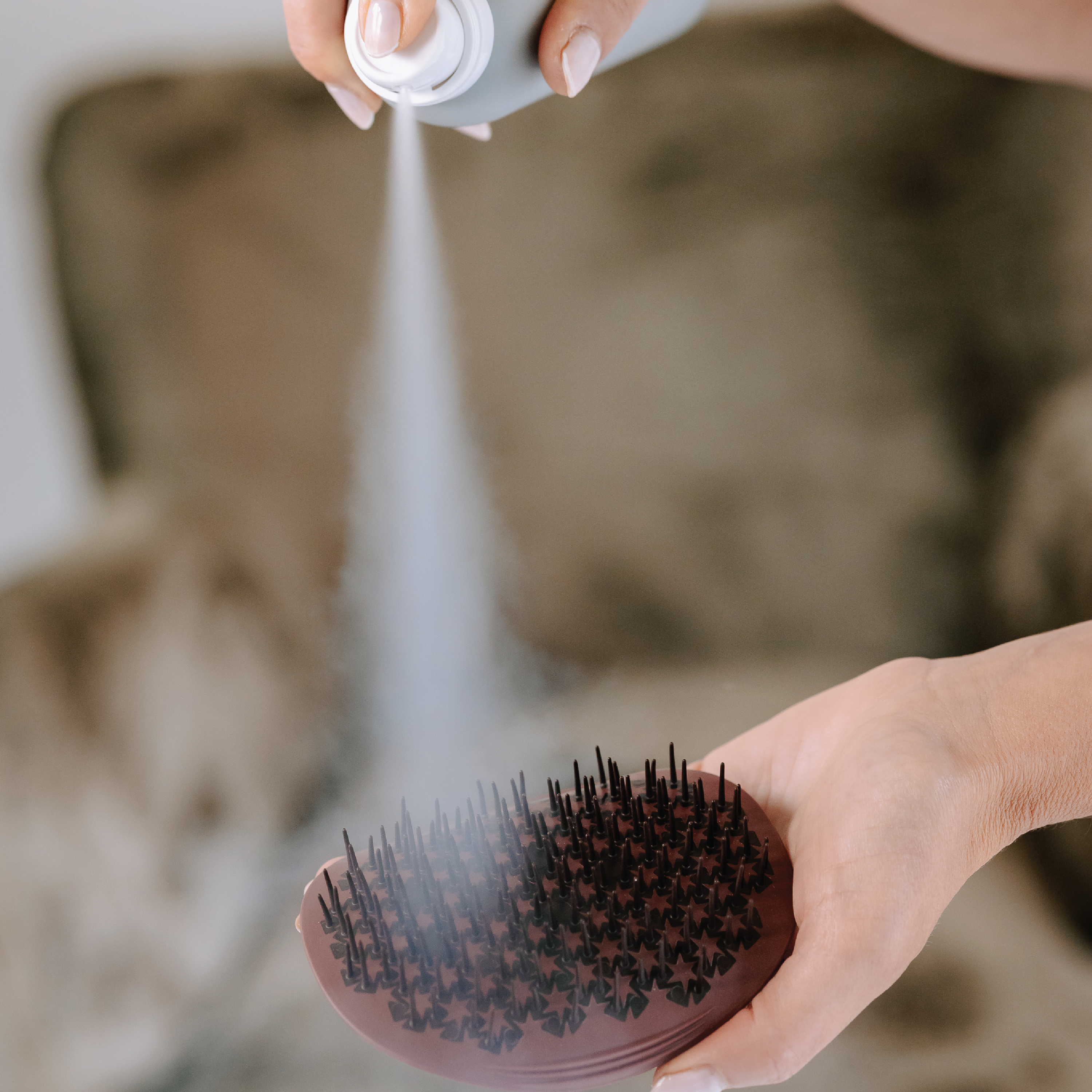 MANTA Original Hårbørste, Burgunder, 1 stk.