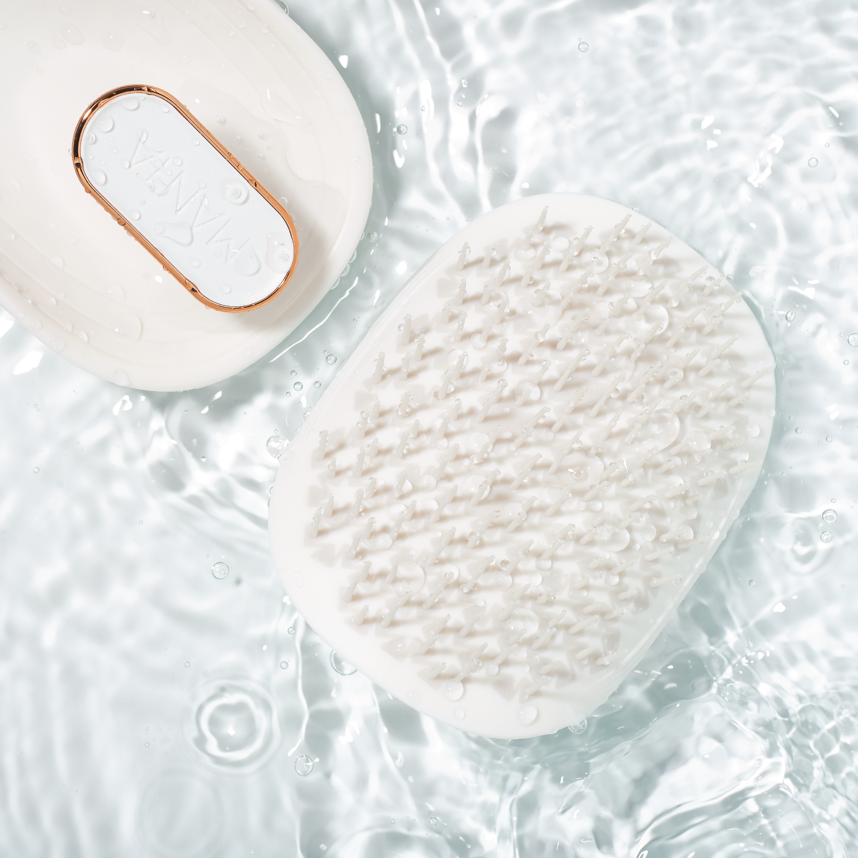 MANTA Original Hårbørste, Hvit, 1 stk.