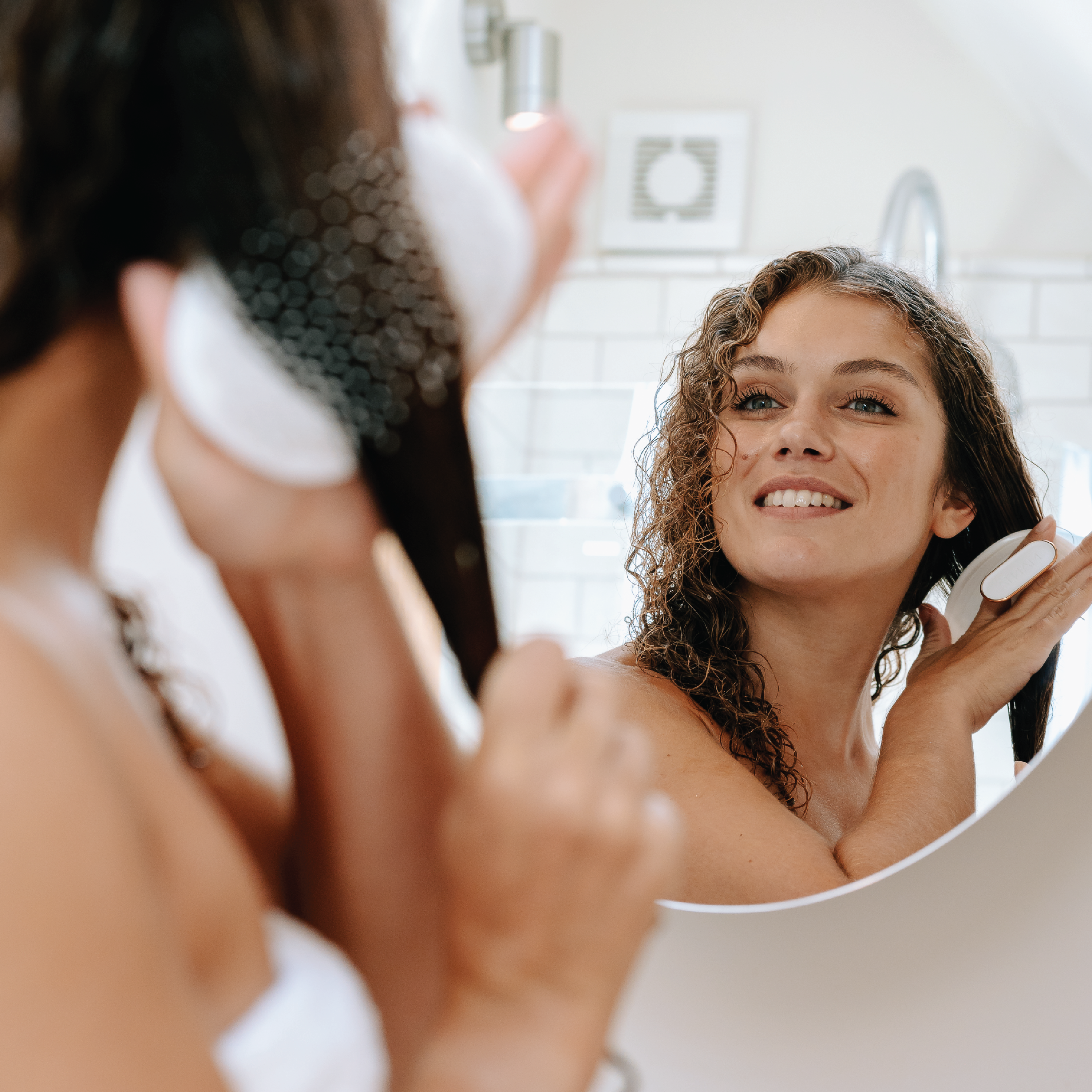 MANTA Original Hårbørste, Hvit, 1 stk.