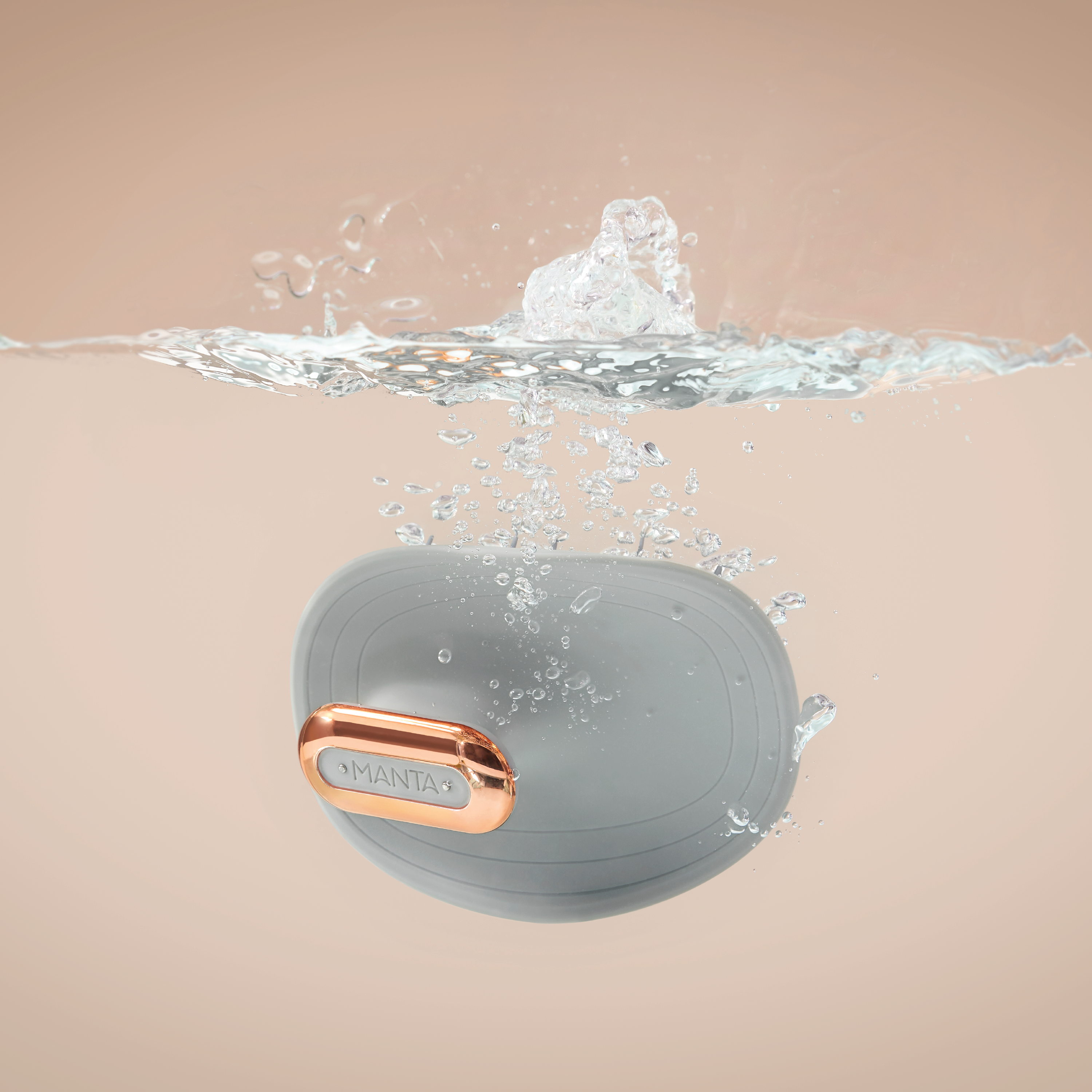 MANTA Pulse Elektrisk Hårbørste, Grå, 1 stk.