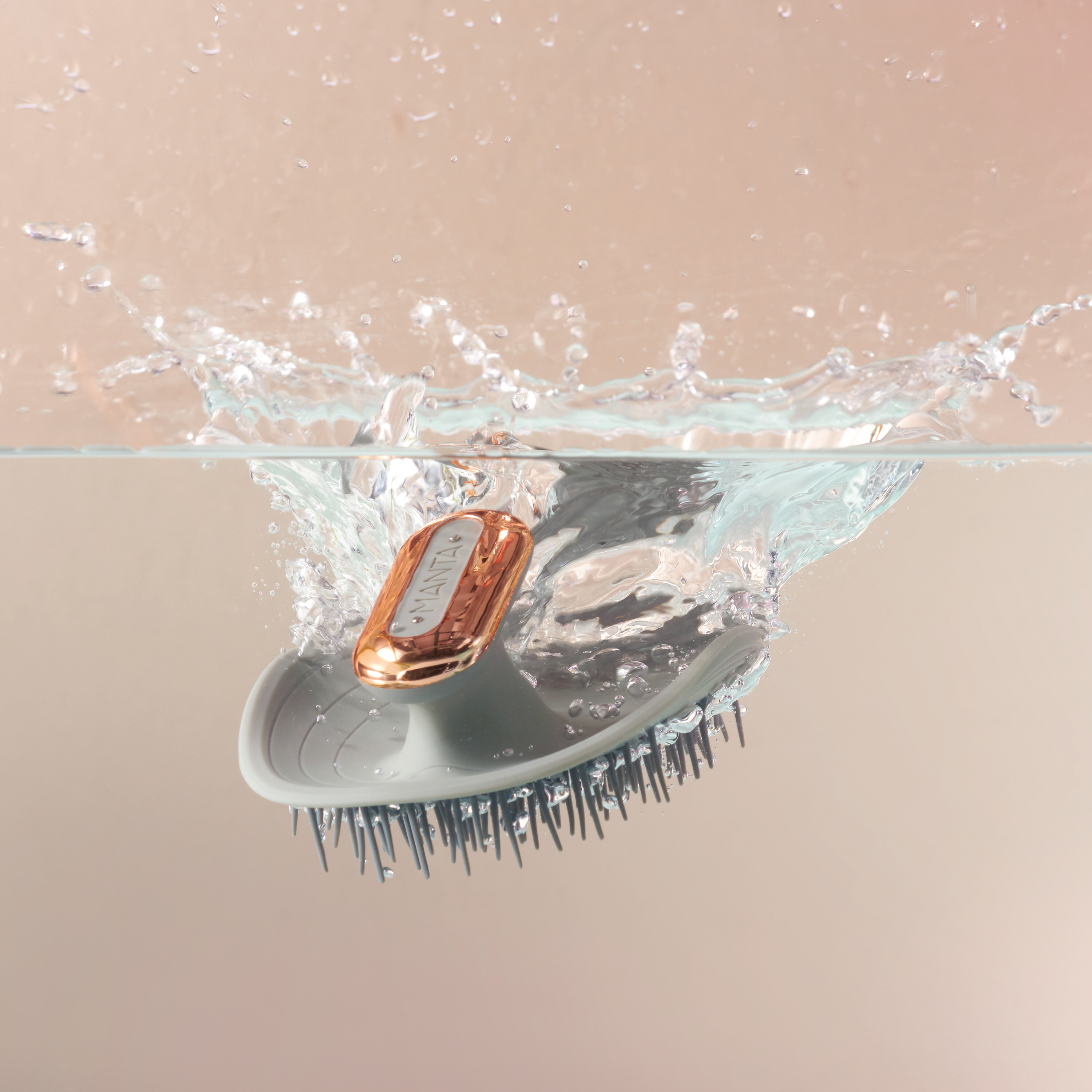 MANTA Pulse Elektrisk Hårbørste, Grå, 1 stk.