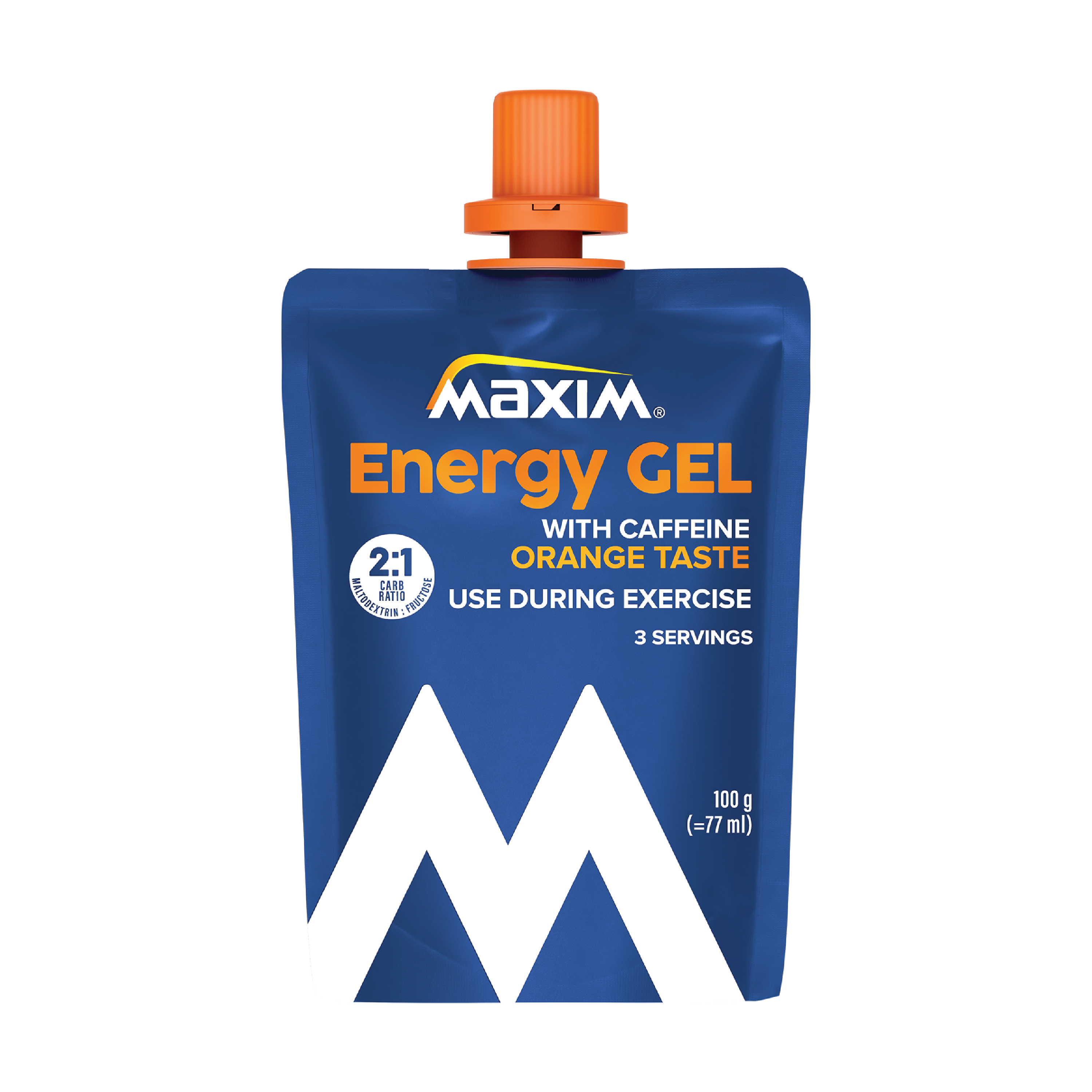 Maxim Energigel Appelsin med koffein, 100 g