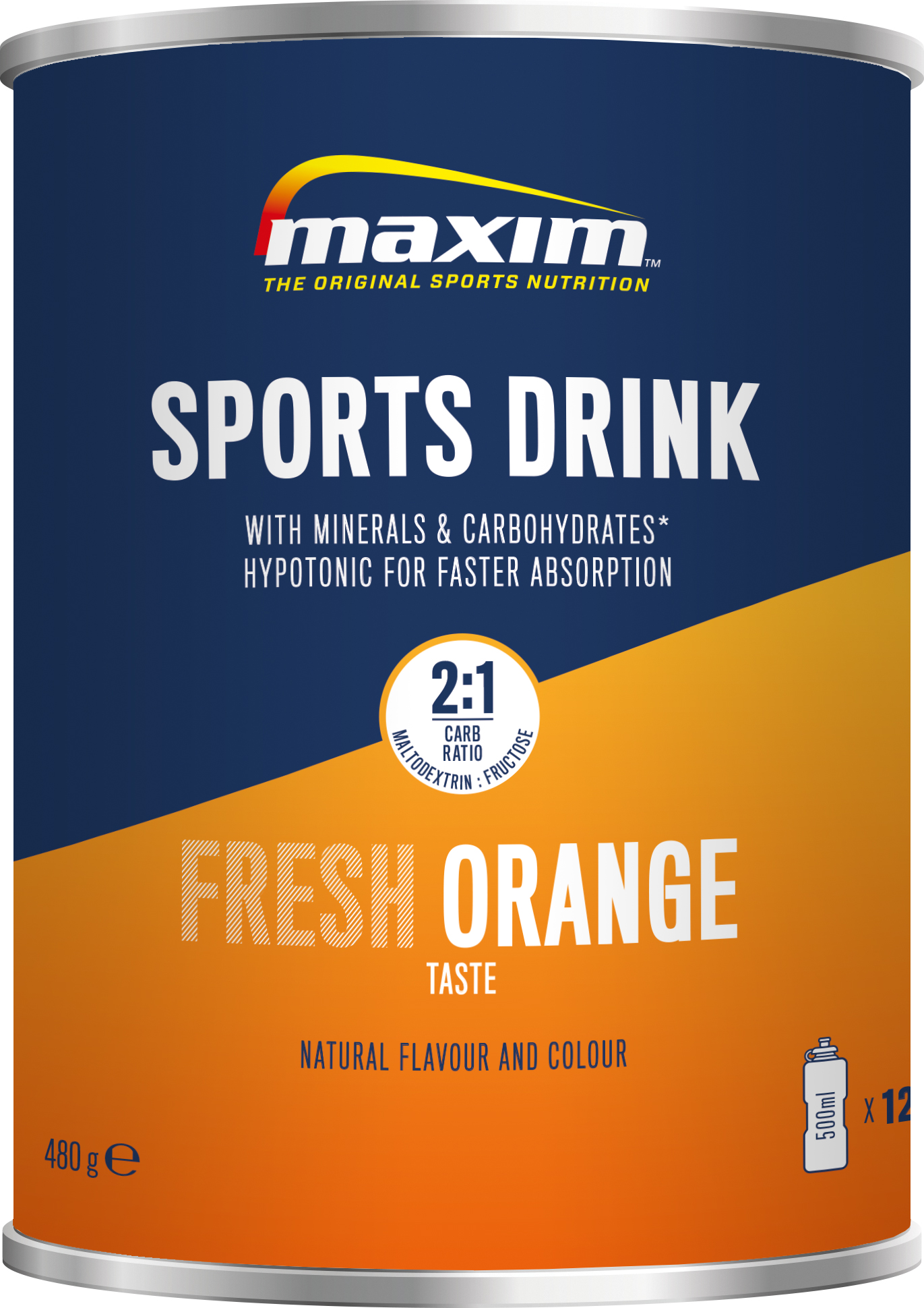 Maxim Sportsdrikk Appelsin, 480 gram