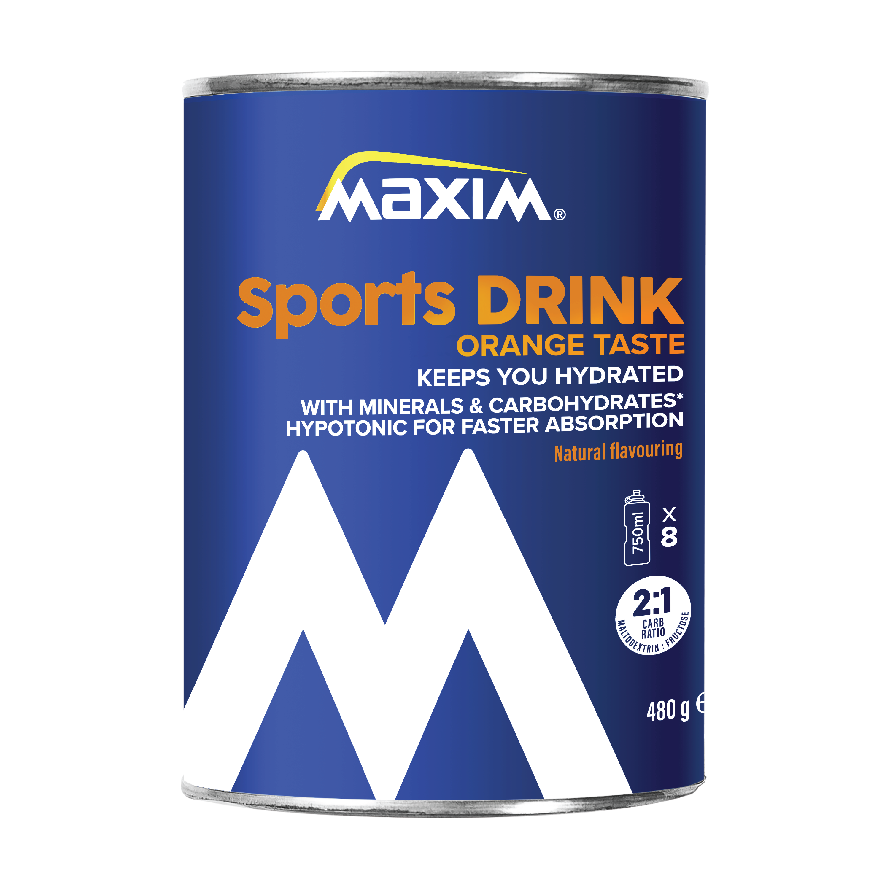 Maxim Sportsdrikk Appelsin, 480 g