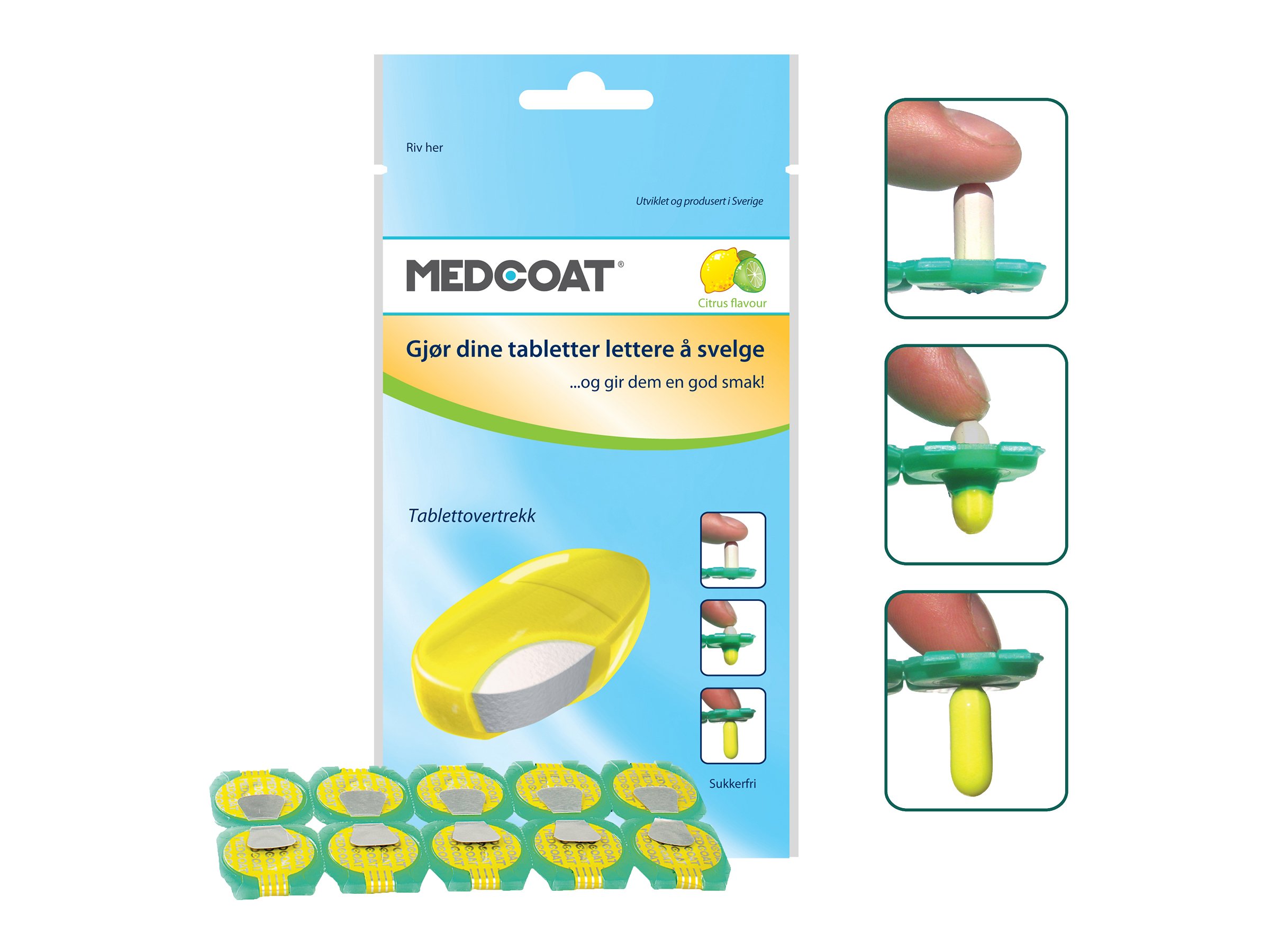 Medcoat Tablettovertrekk, 10 stk