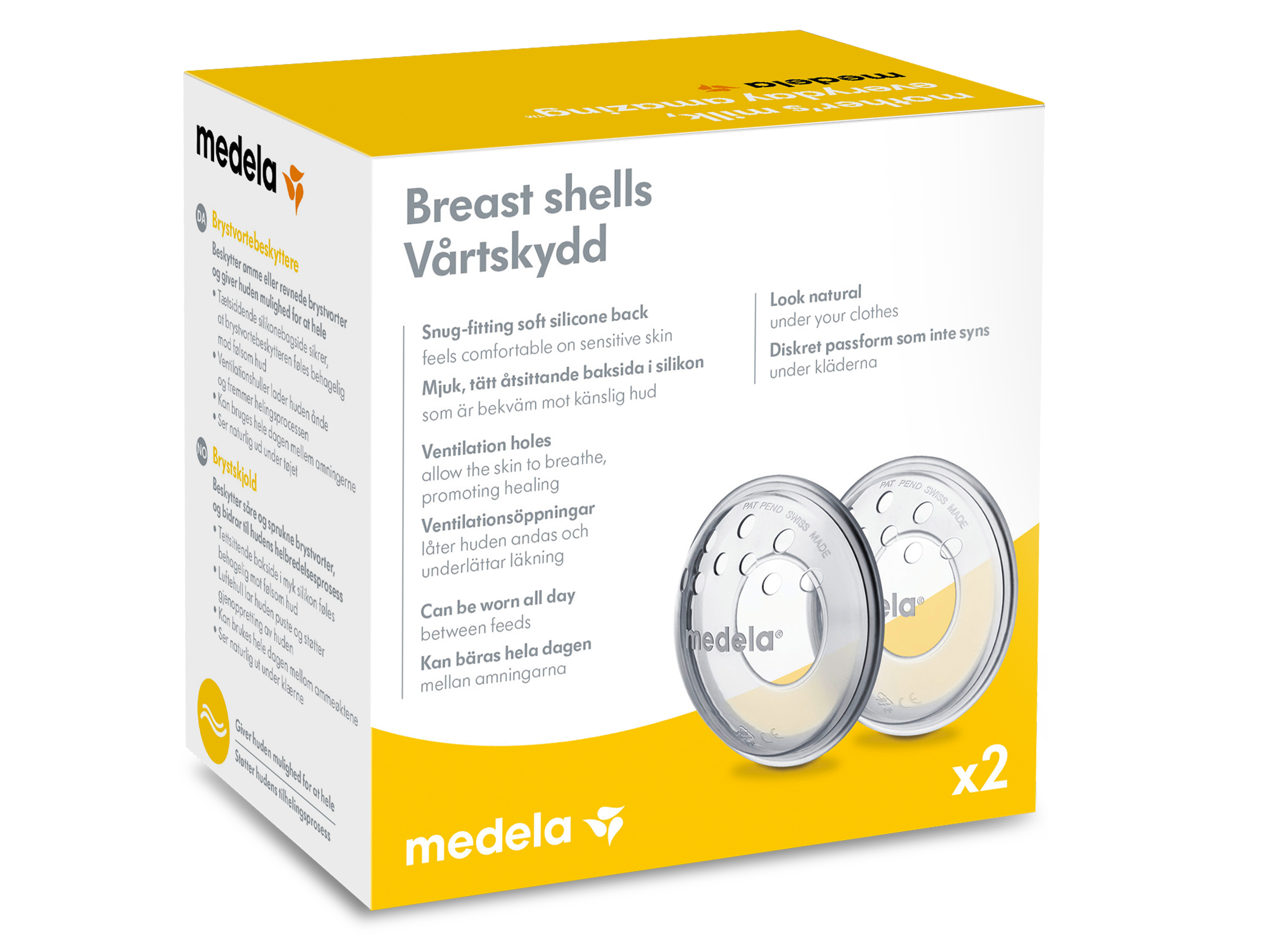 Medela Brystskjold såre brystvorter, 2 stk.