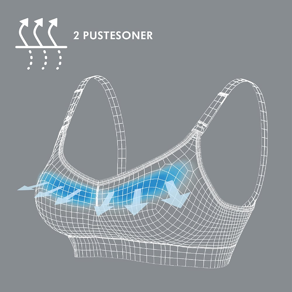 Medela Keep Cool BH, X-Large, svart, 1 stk.