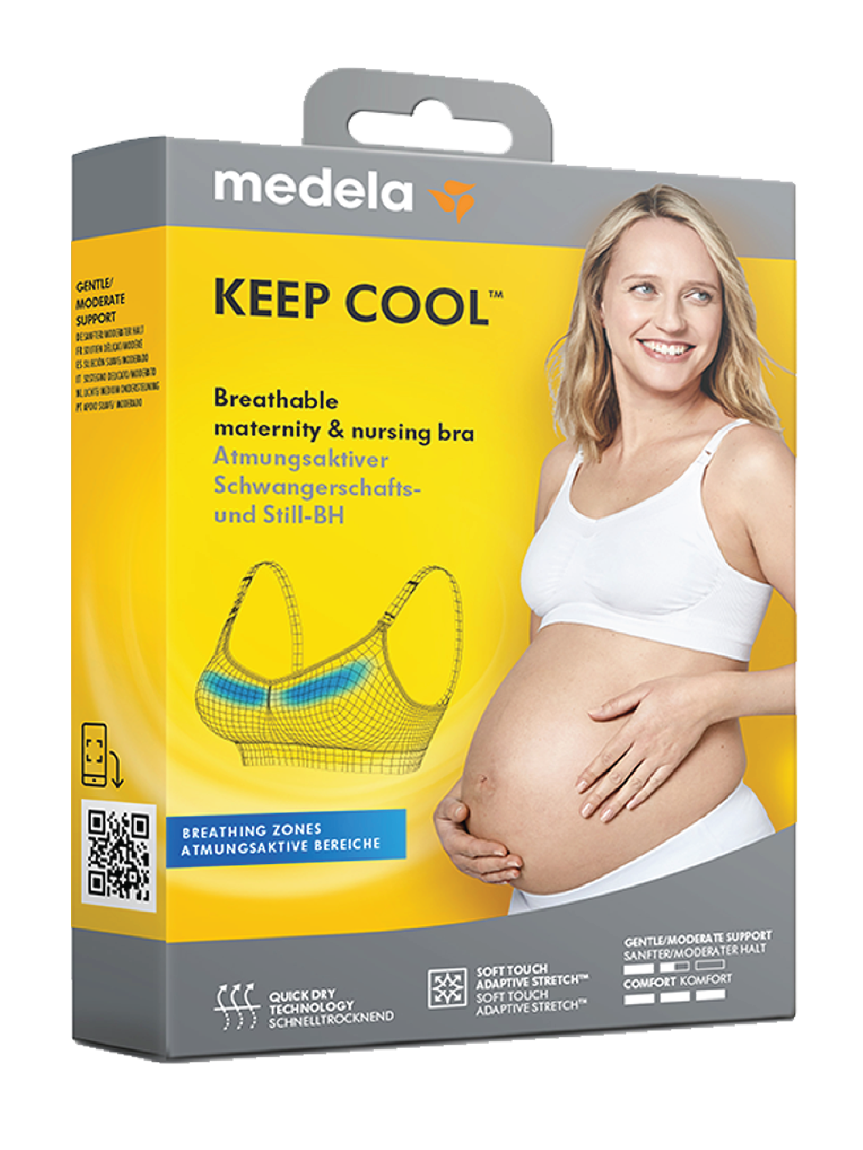 Medela Keep Cool BH, Medium, hvit, 1 stk.