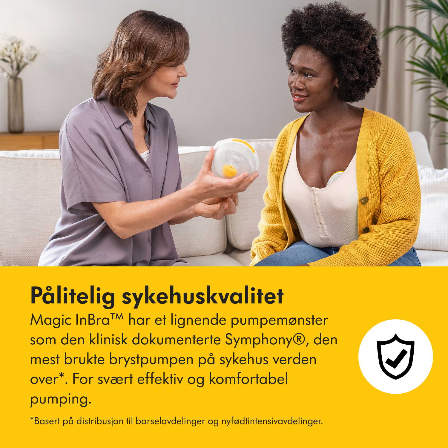 Medela Magic InBra Dobbel Elektrisk Brystpumpe, 1 stk.