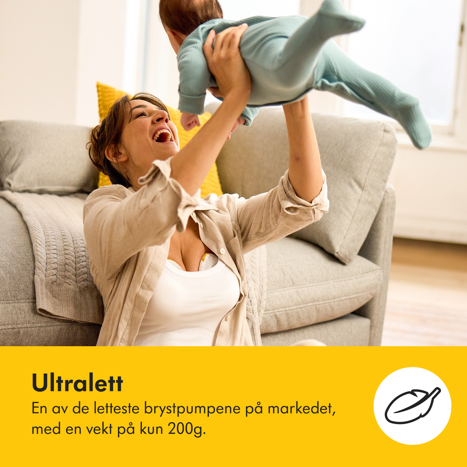 Medela Magic InBra Dobbel Elektrisk Brystpumpe, 1 stk.