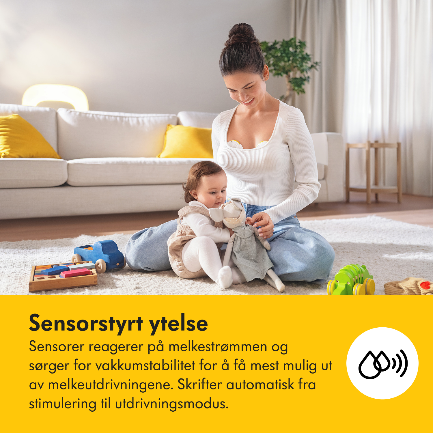 Medela Magic InBra Dobbel Elektrisk Brystpumpe, 1 stk.