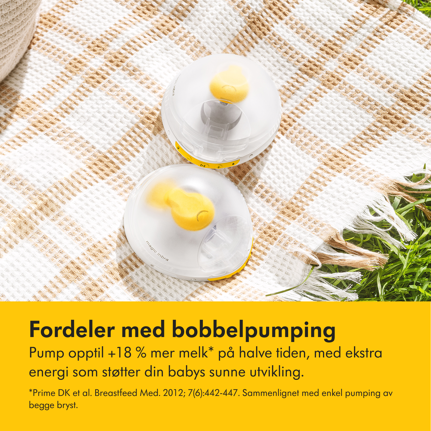 Medela Magic InBra Dobbel Elektrisk Brystpumpe, 1 stk.