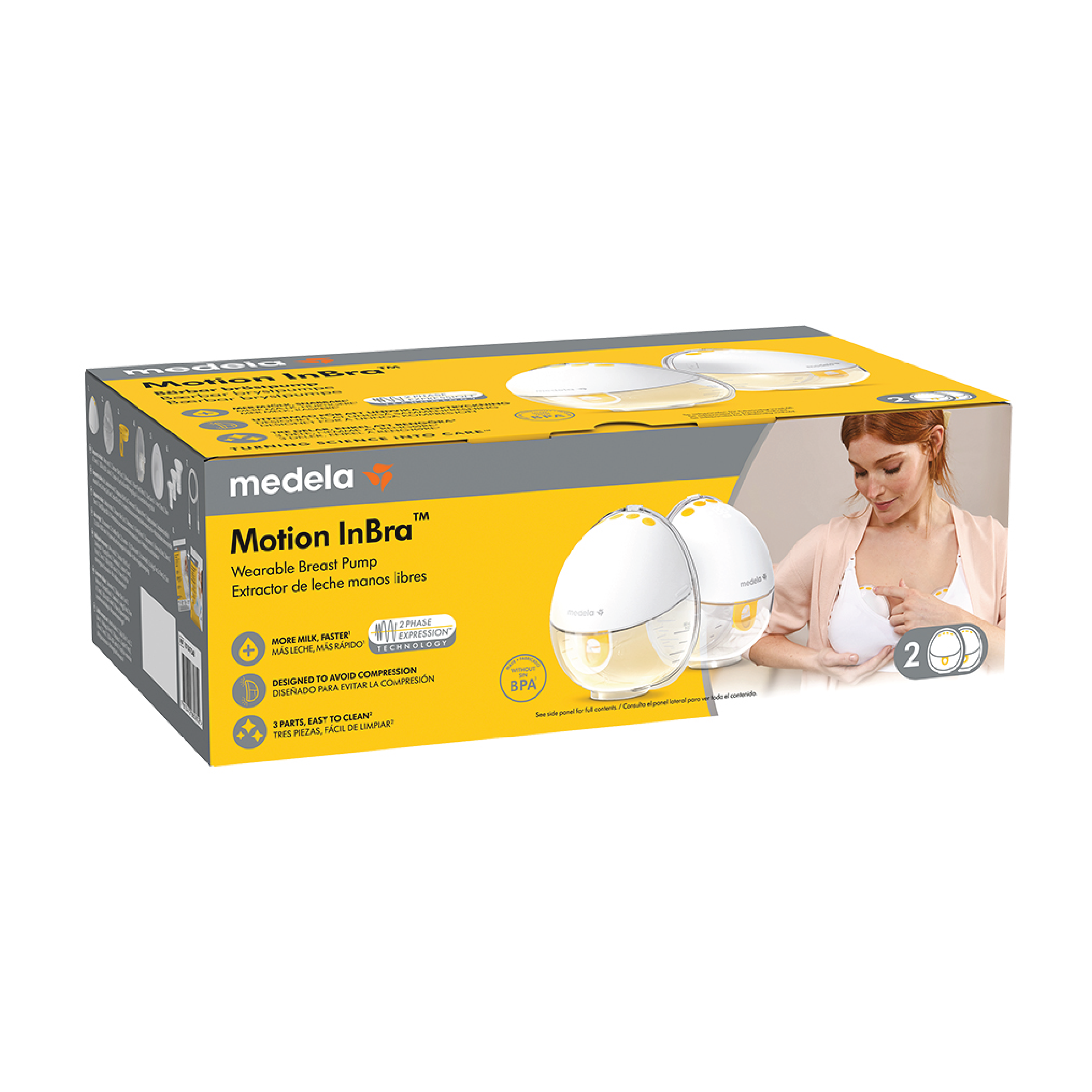 Medela Motion InBra Dobbel Elektrisk Brystpumpe, 1 stk.