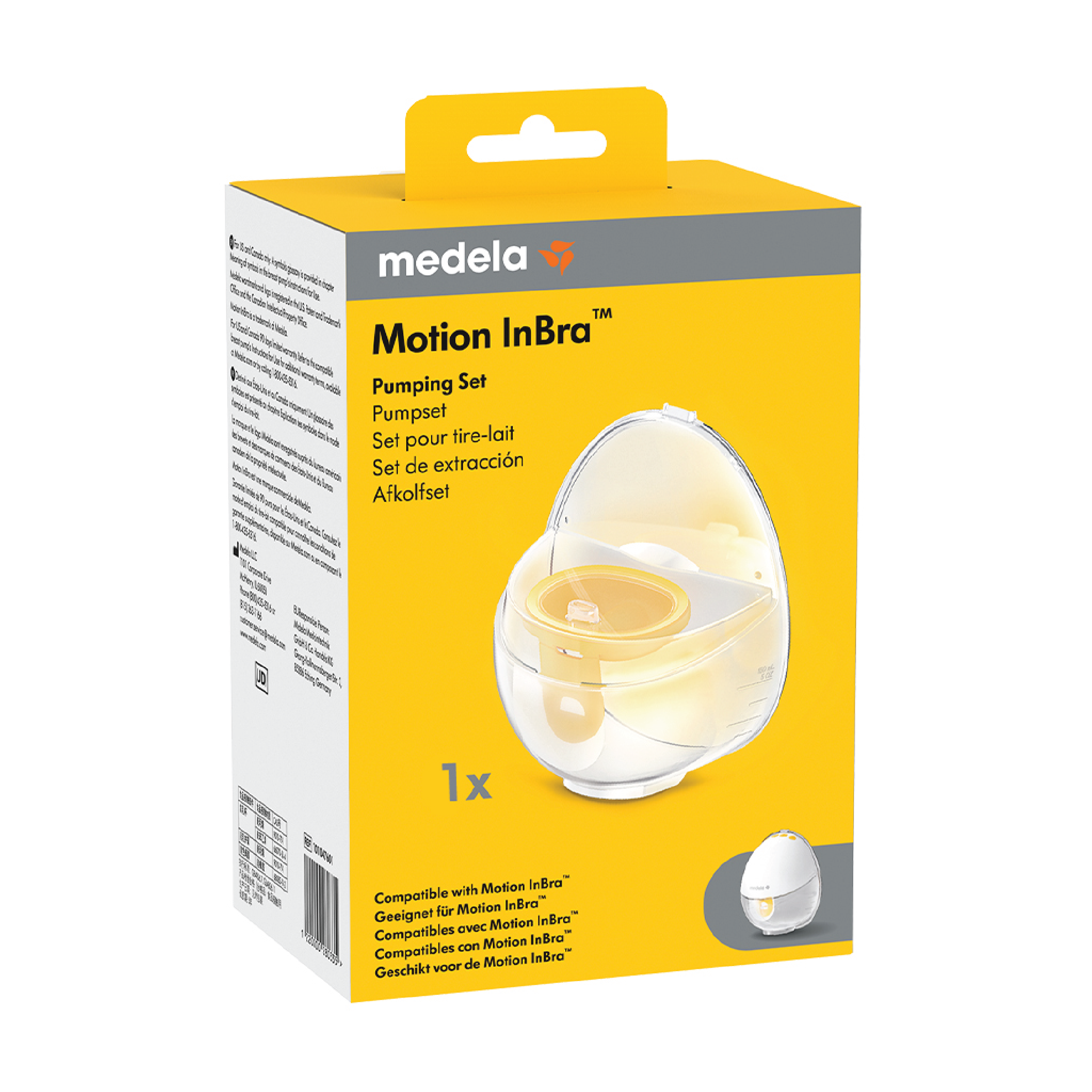 Medela Motion InBra Enkelt Pumpesett, 24 mm, 1 sett