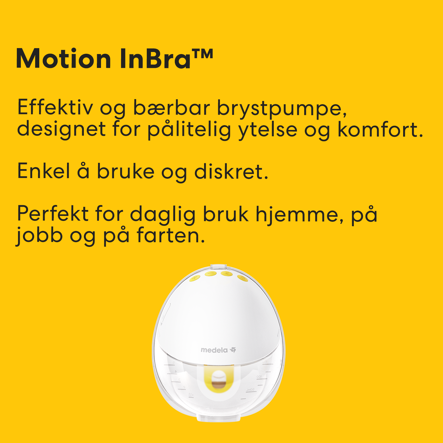 Medela Motion InBra Singel Elektrisk Brystpumpe, 1 stk.