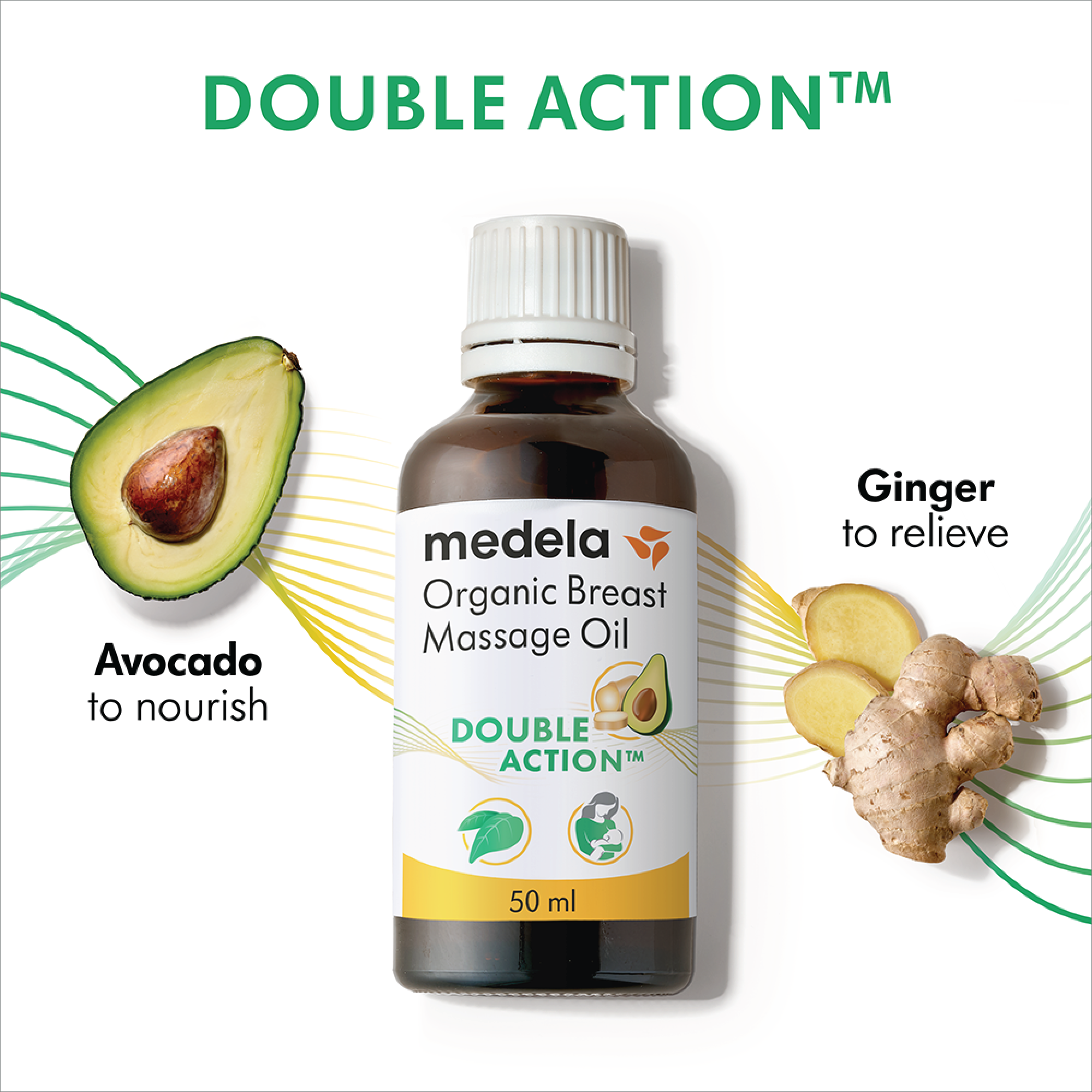 Medela Organic Breast Massage Oil, 50 ml