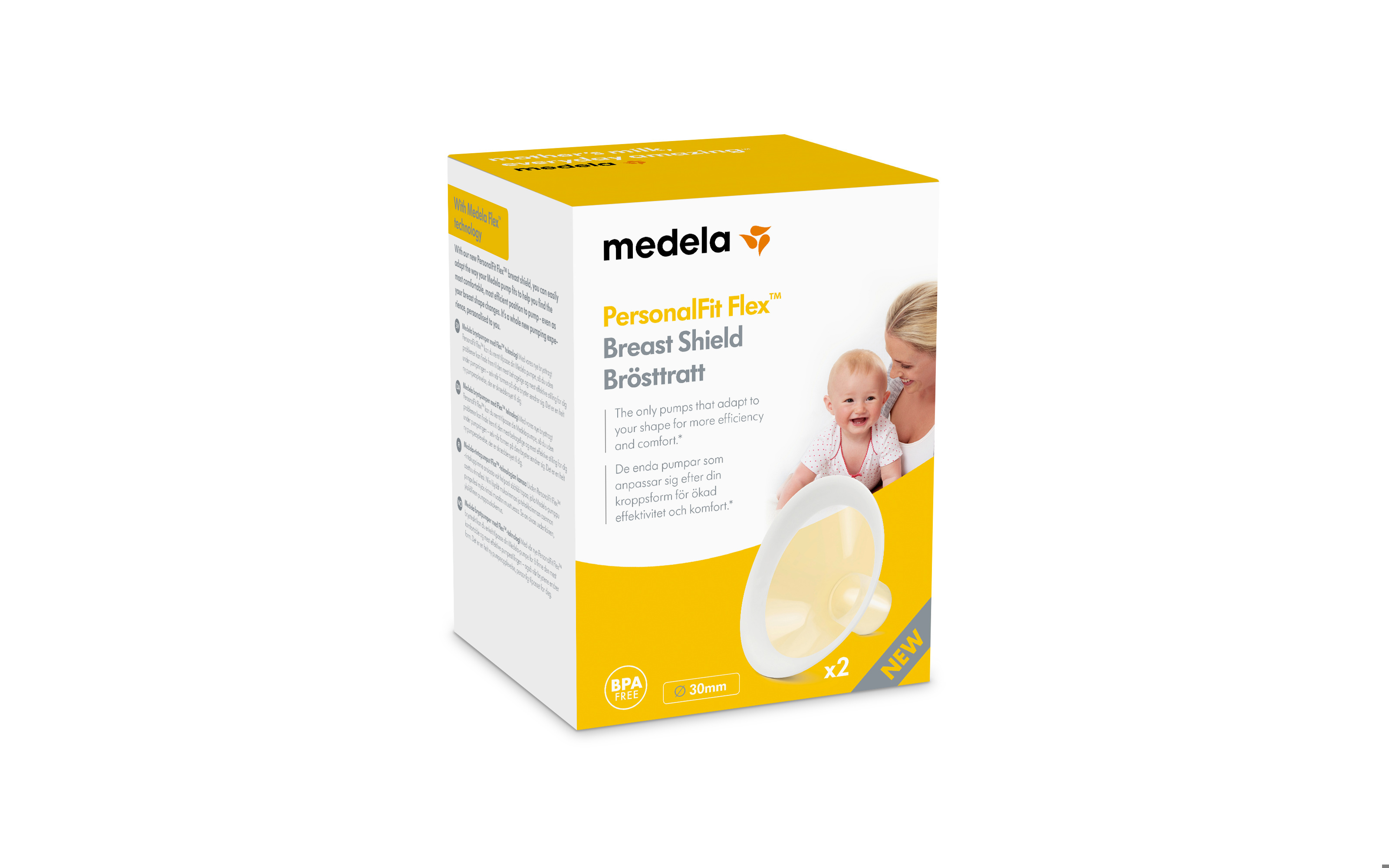 Medela PersonalFit Flex Brysttrakt, XL, 30 mm, 2 stk.