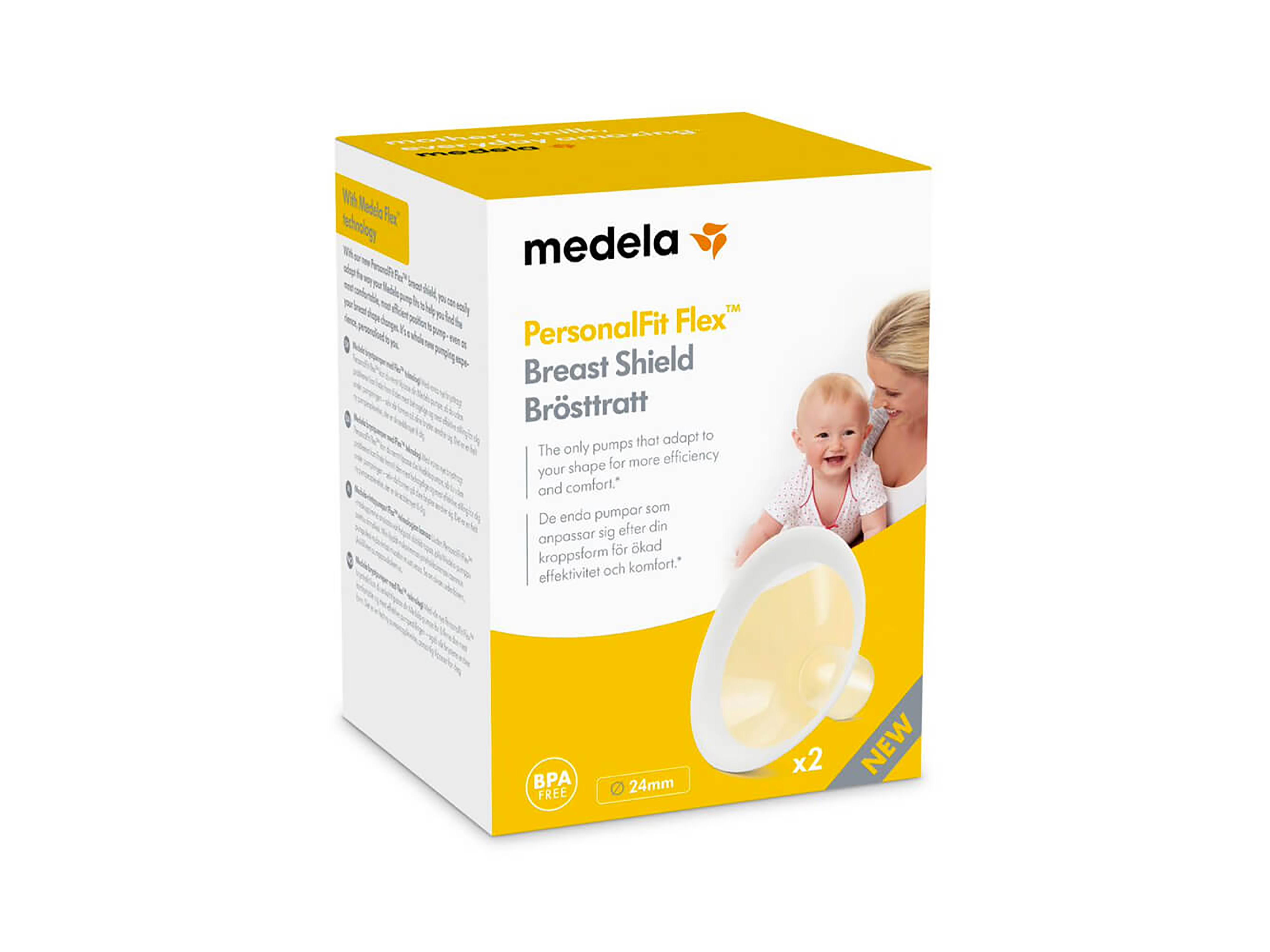 Medela PersonalFit Flex Brysttrakt, M, 24 mm, 2 stk.
