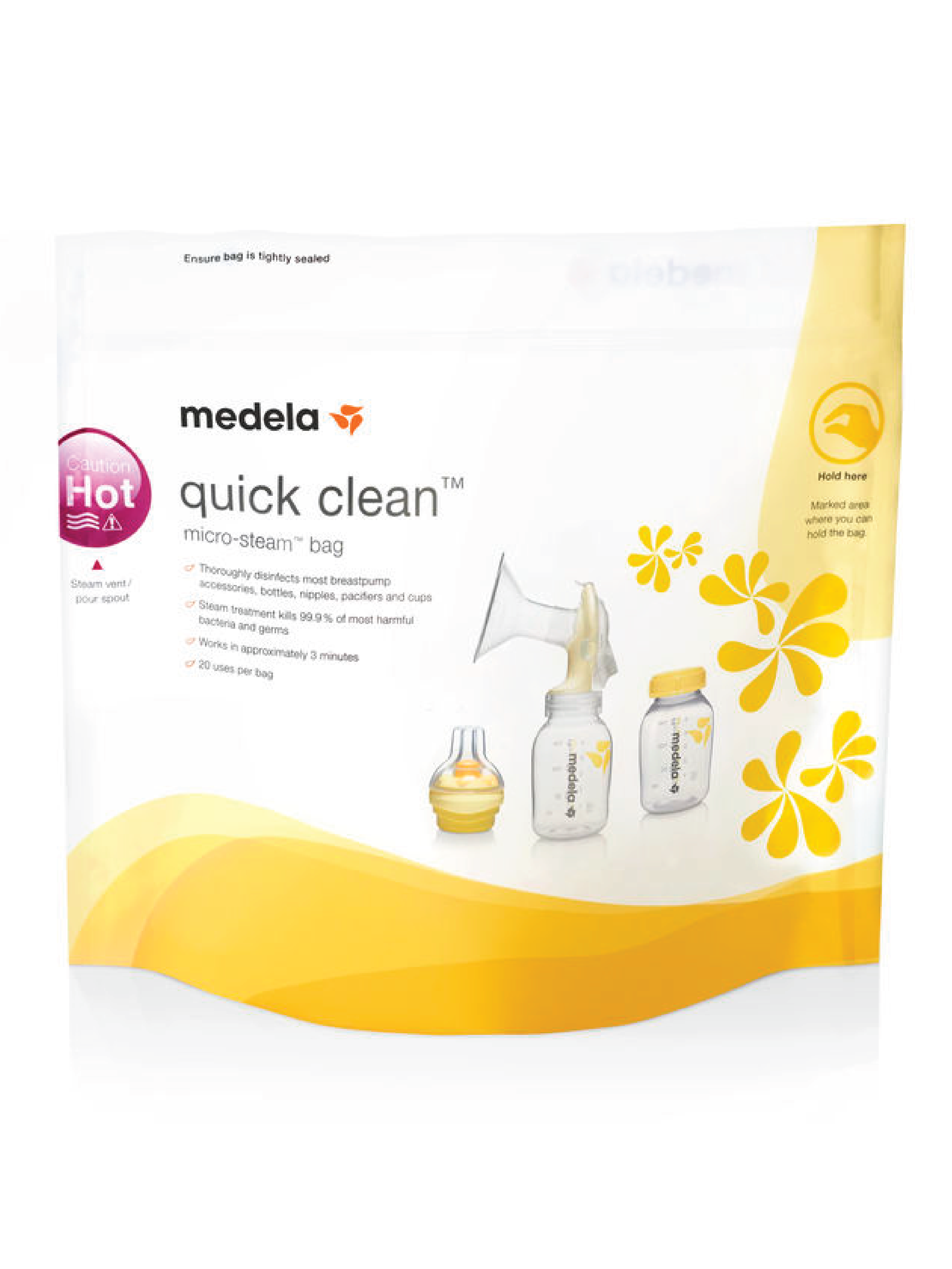 Medela Quick Clean Rengjøringspose, 5 stk.