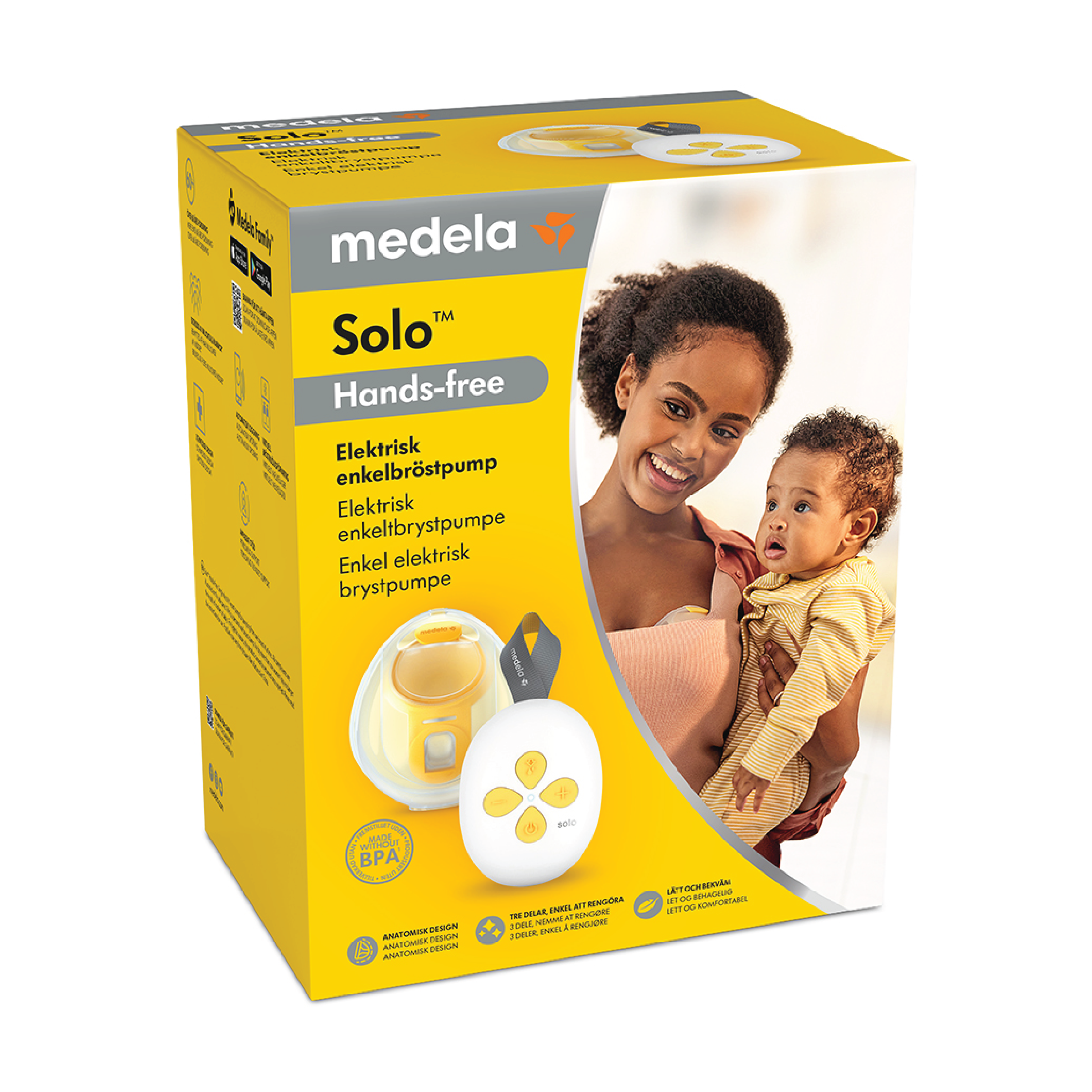 Medela Solo Hands-free Brystpumpe, 1 stk.