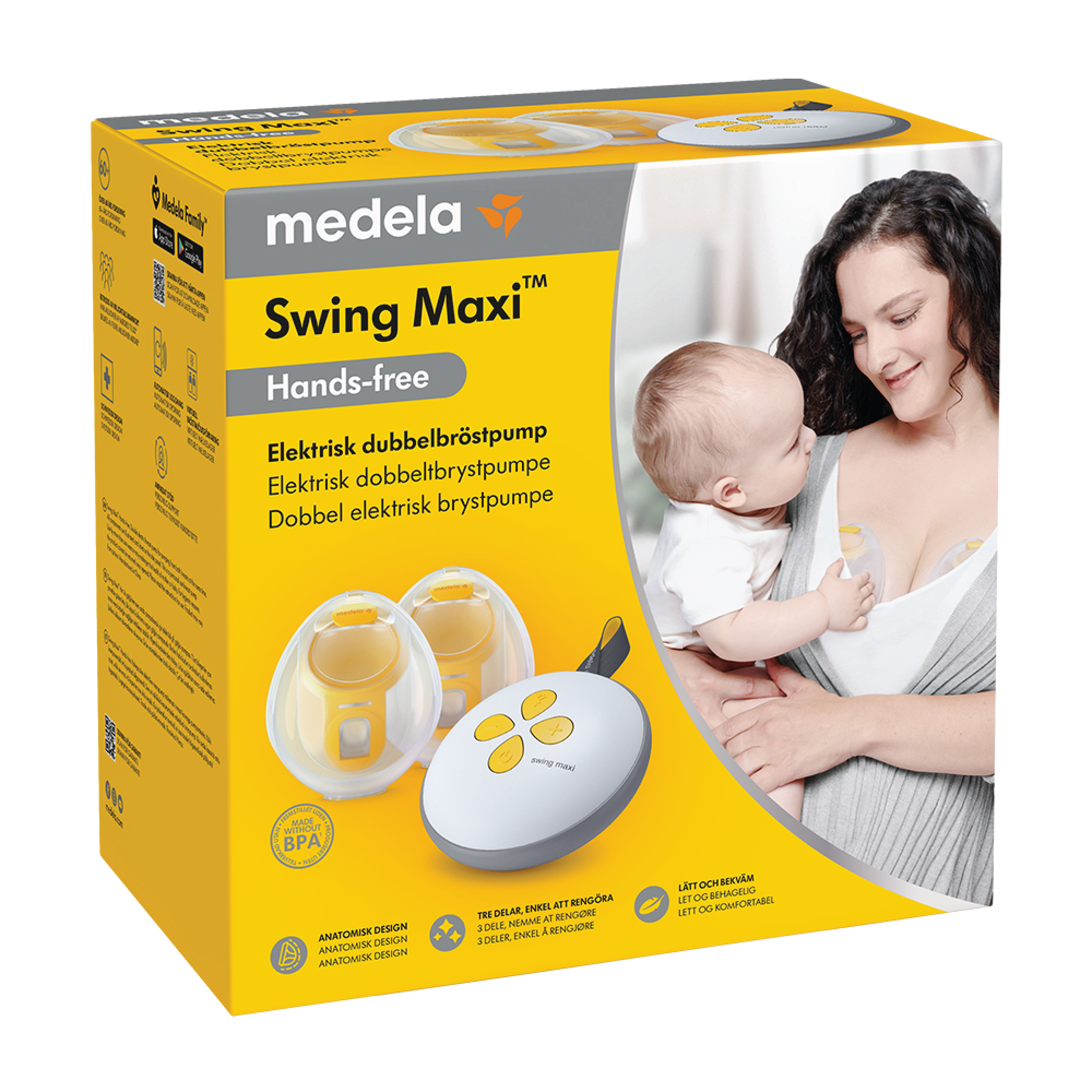 Medela Swing Maxi Hands-Free Brystpumpe, 1 stk.