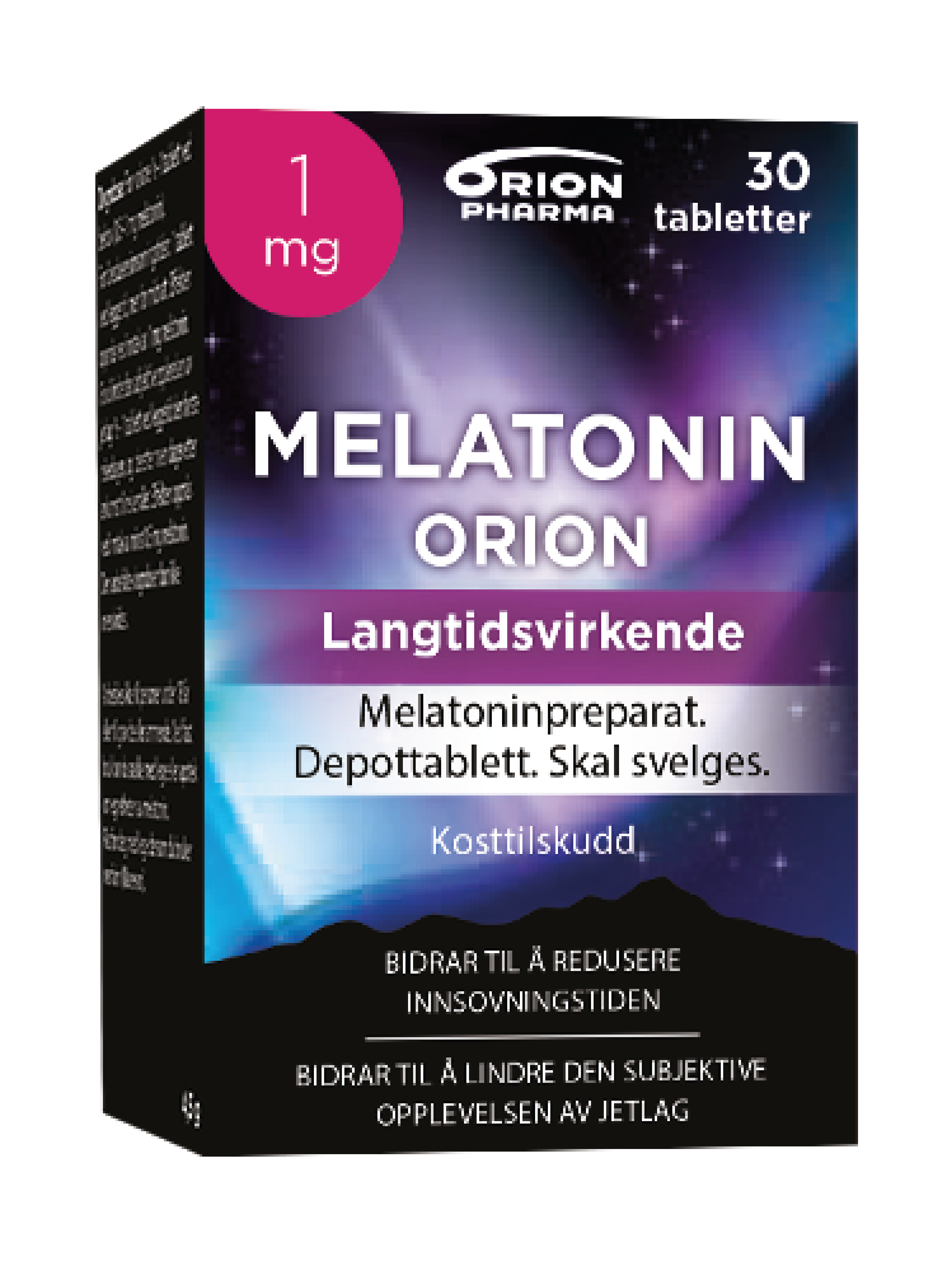 Melatonin Orion 1 mg depottablett, 30 stk.