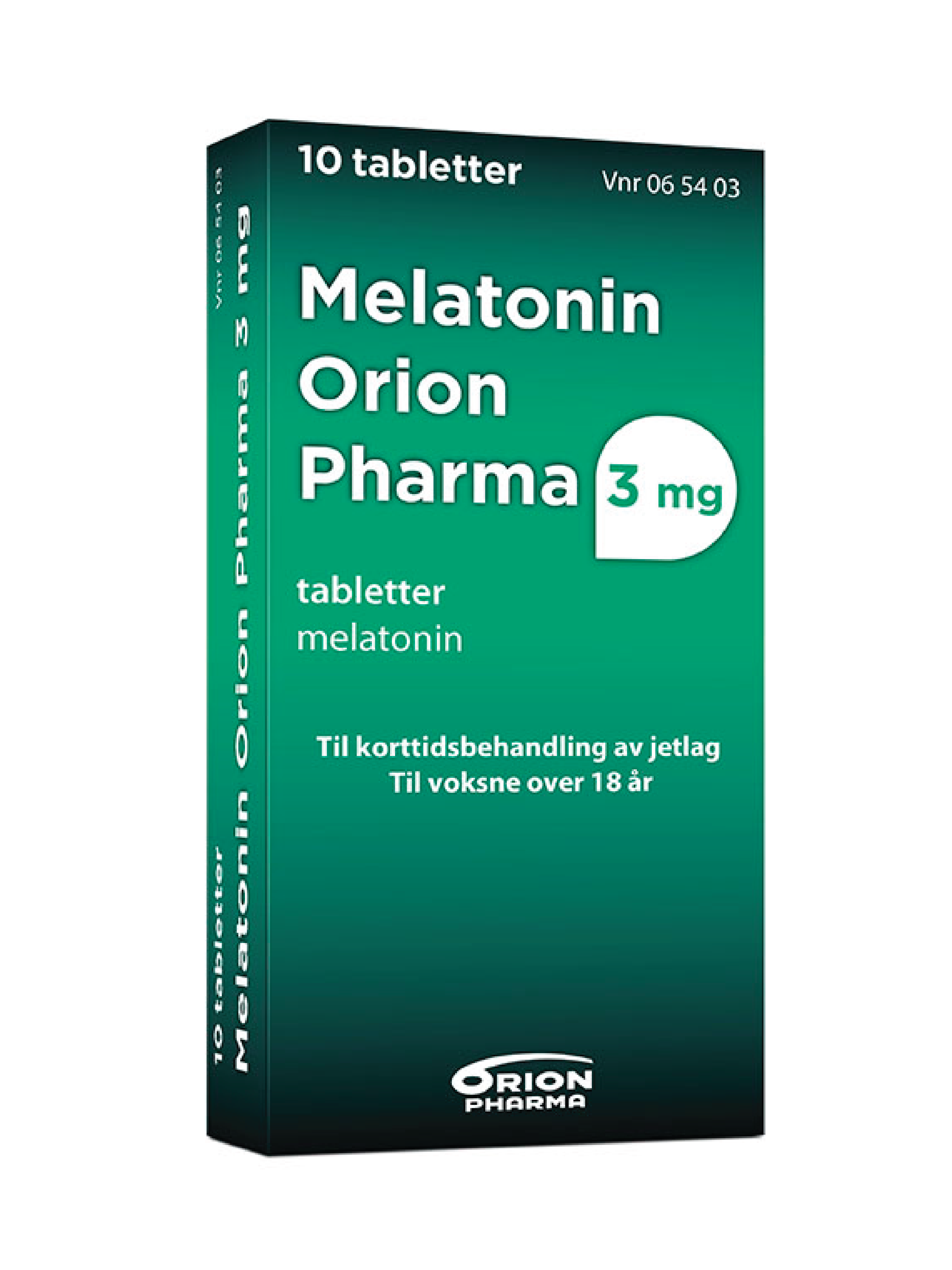 Melatonin Orion Pharma 3 mg tabletter, 10 stk.