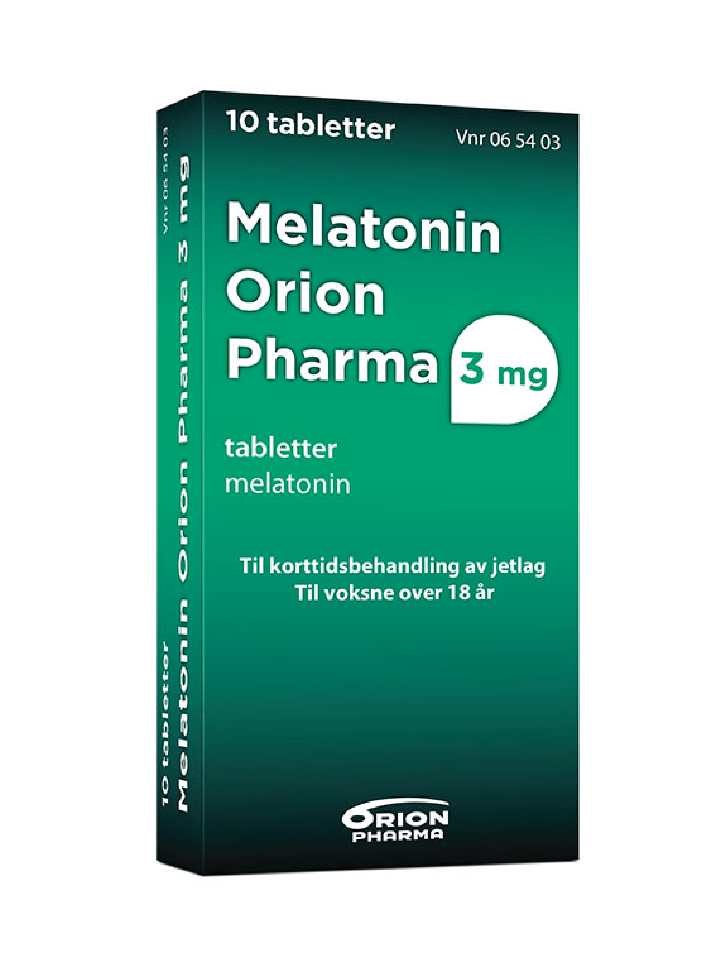 Melatonin Orion Pharma 3 mg tabletter, 10 stk.