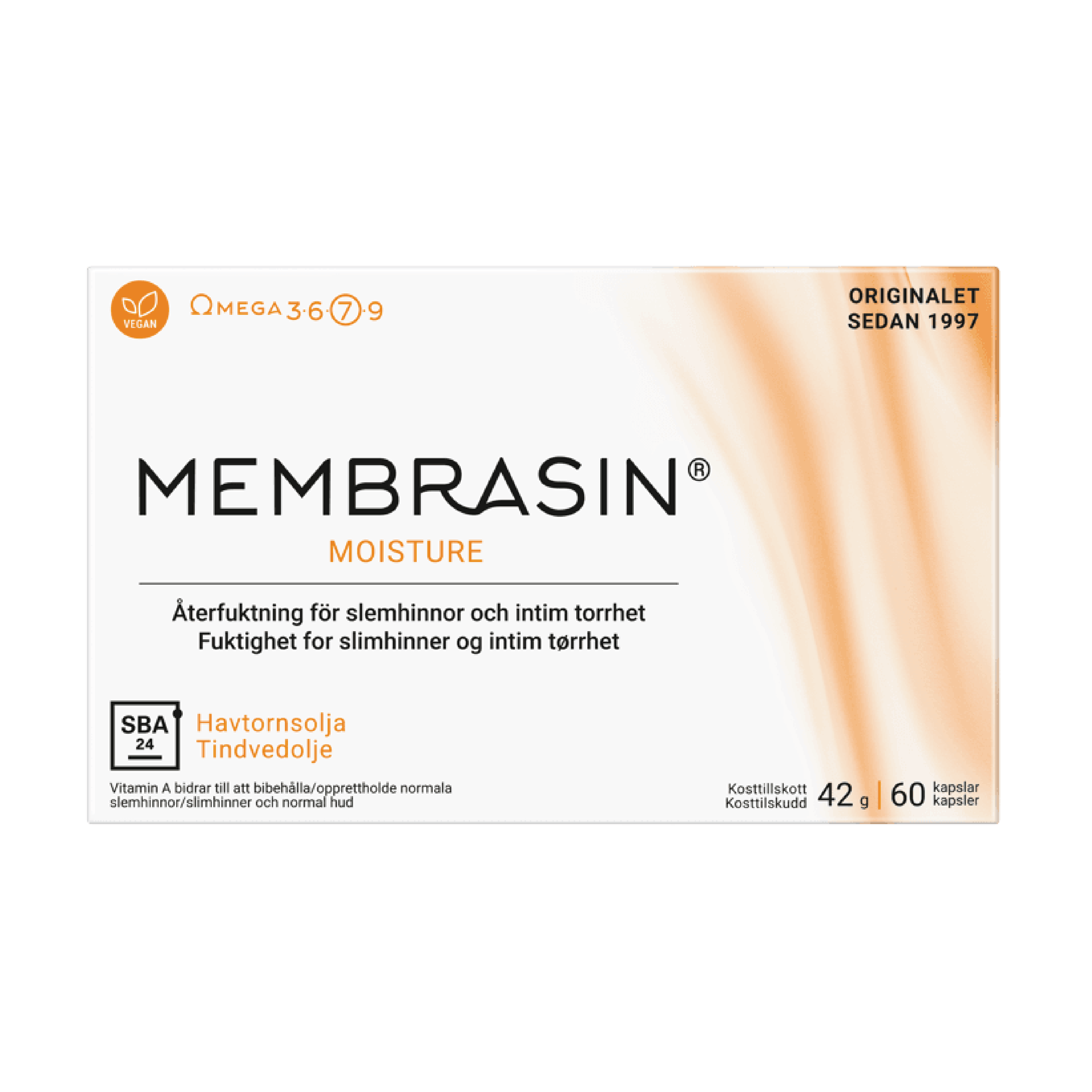 Membrasin Moisture kapsler, 60 stk.