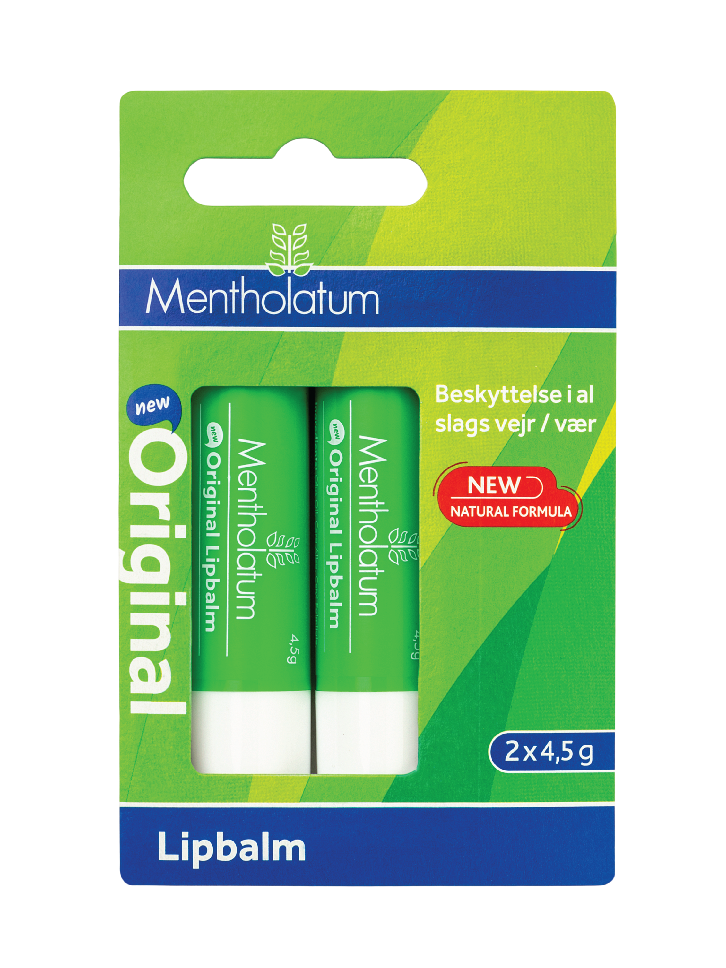 Mentholatum Lip Balm, 2 x 4,5 g