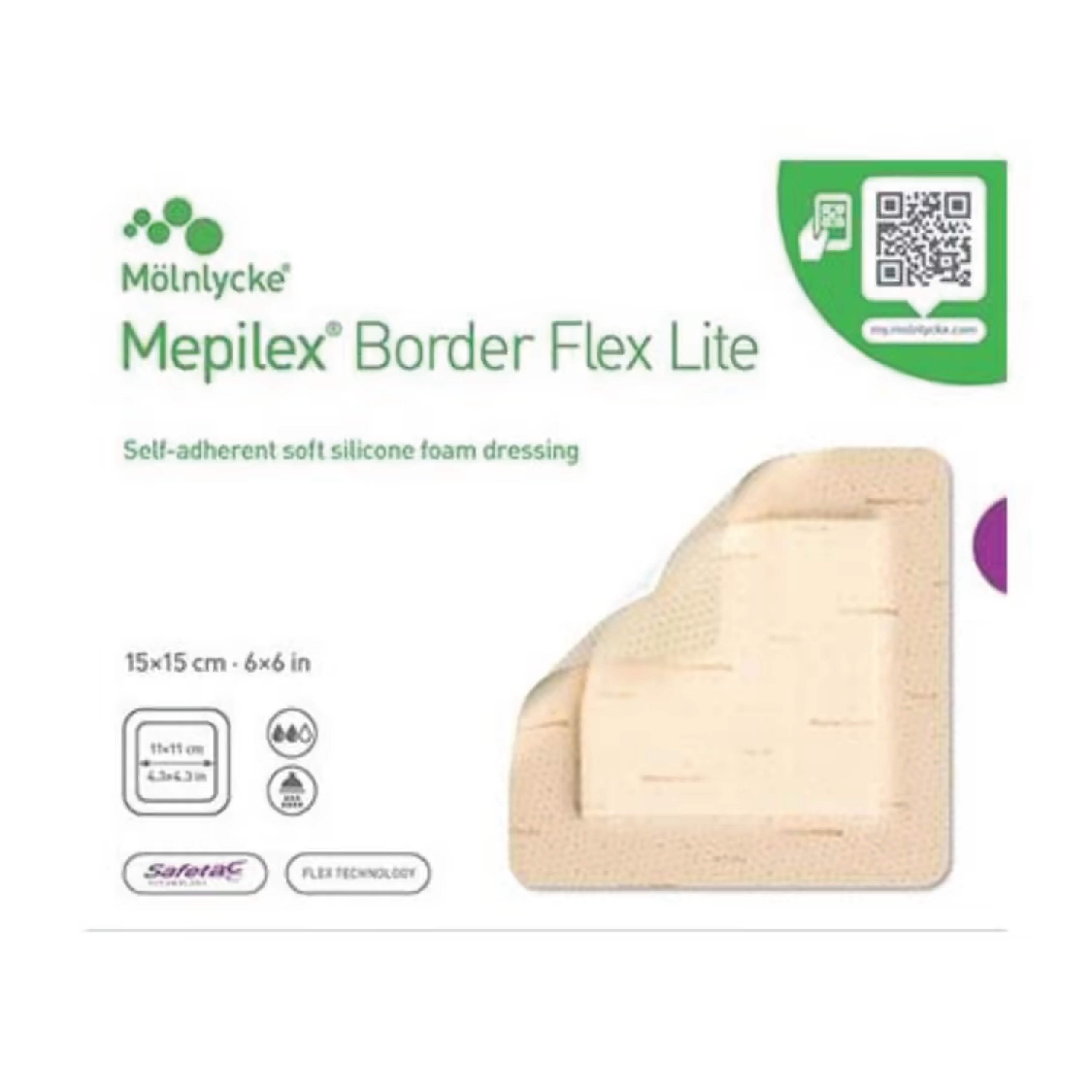 Mepilex Bord flex lite 15x15cm, 5 stk.