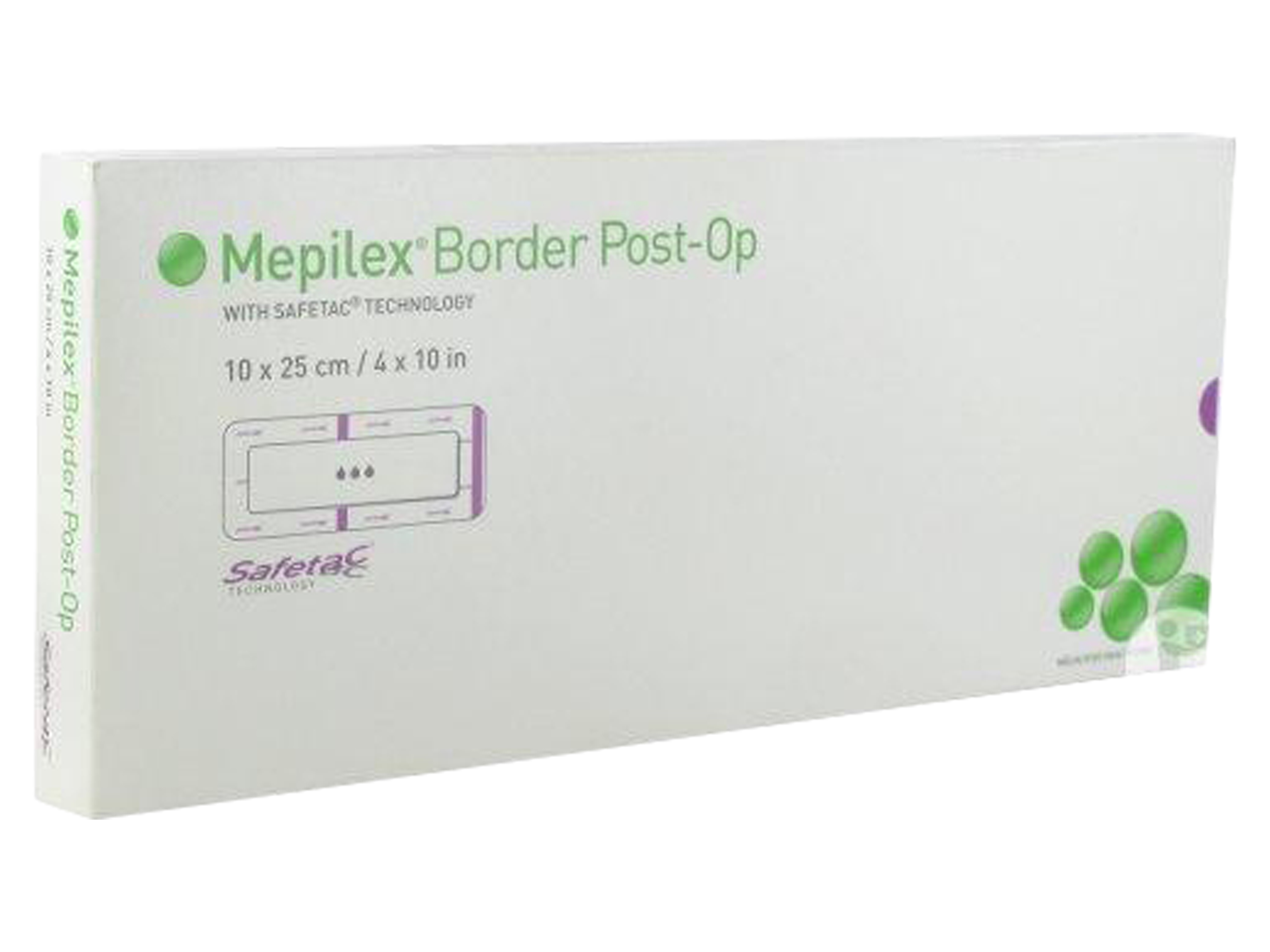 Mepilex Border Post-Op 10x25cm, 10 stk