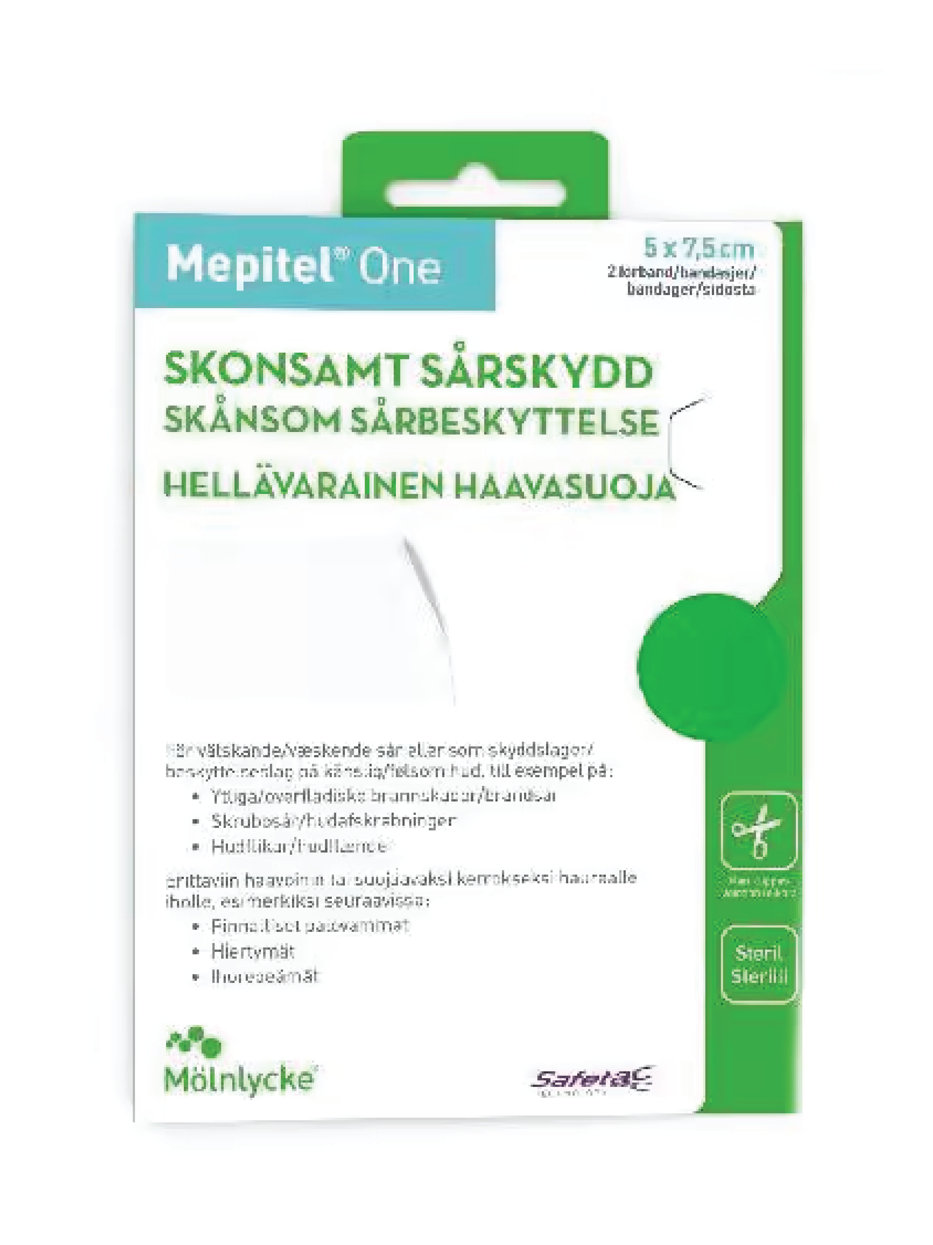 Mepitel One 5 x 7,5 cm, 2 stk