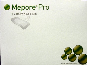 Mepore Pro dusjtett selvheftende kompress, Steril, 9x10 cm, 5 stk.