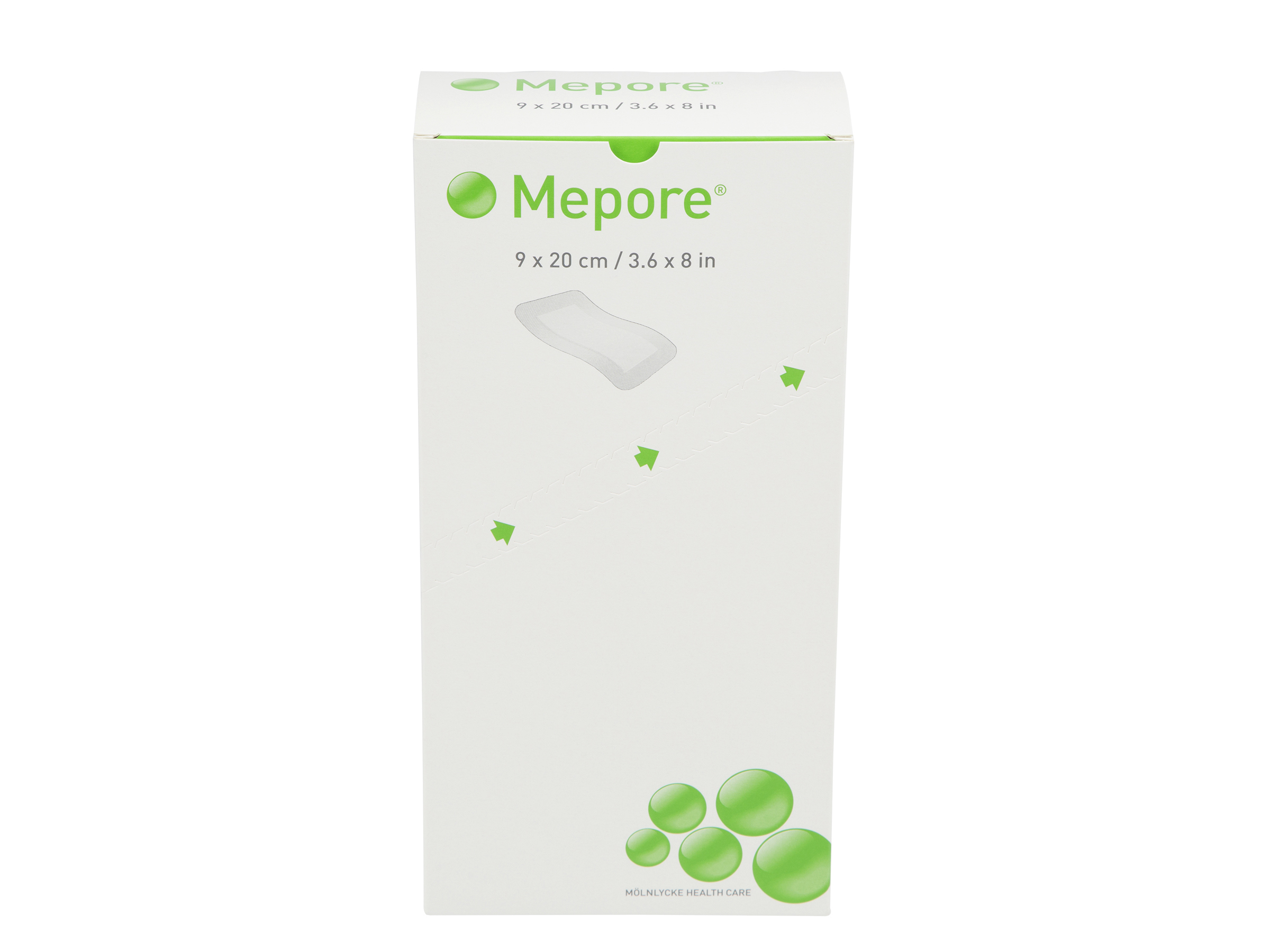 Mepore Selvheftende kompress, Steril, 9 x 20 cm, 30 stk.