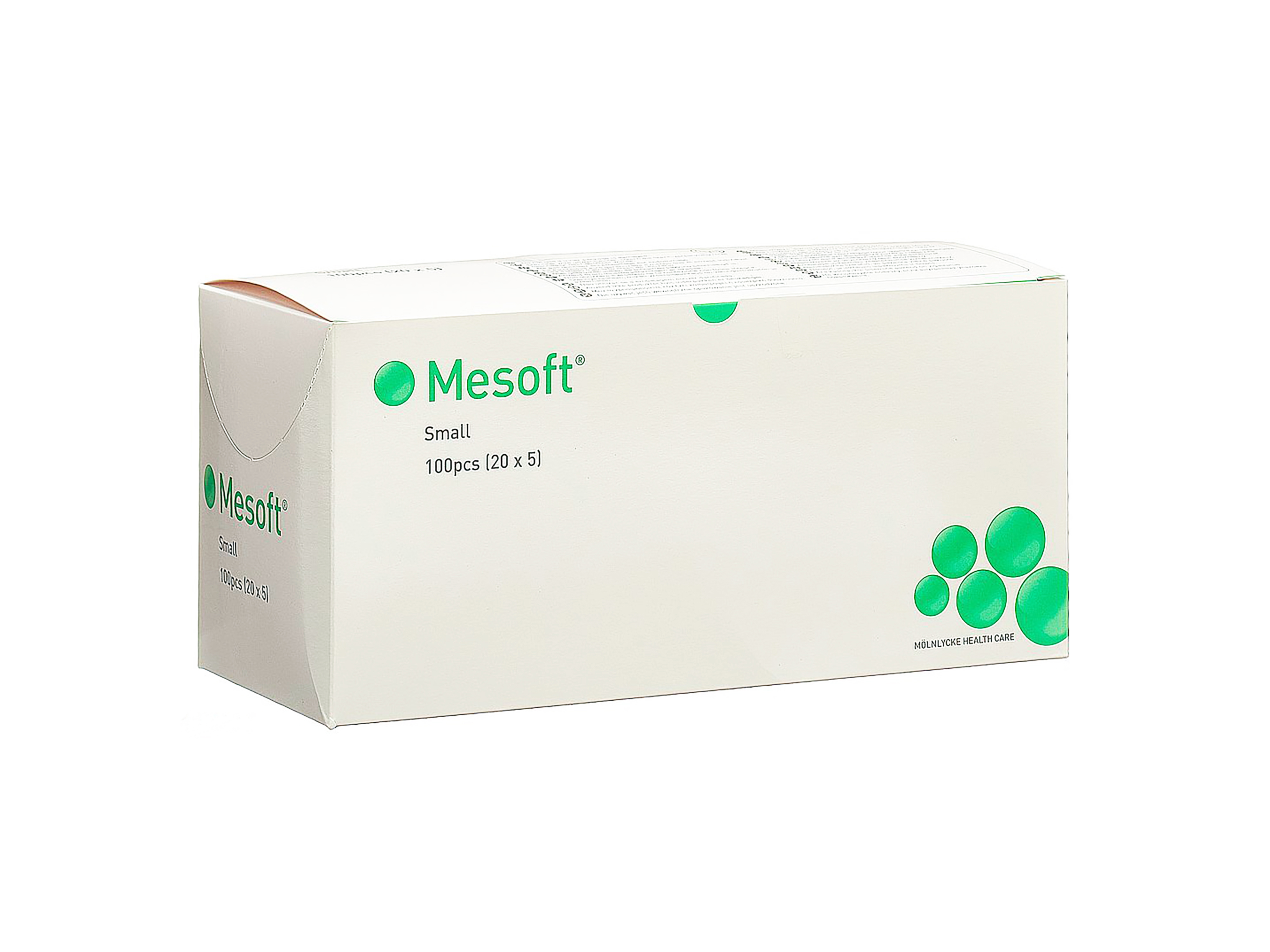 Mesoft Tupfere, Small, 100 stk.