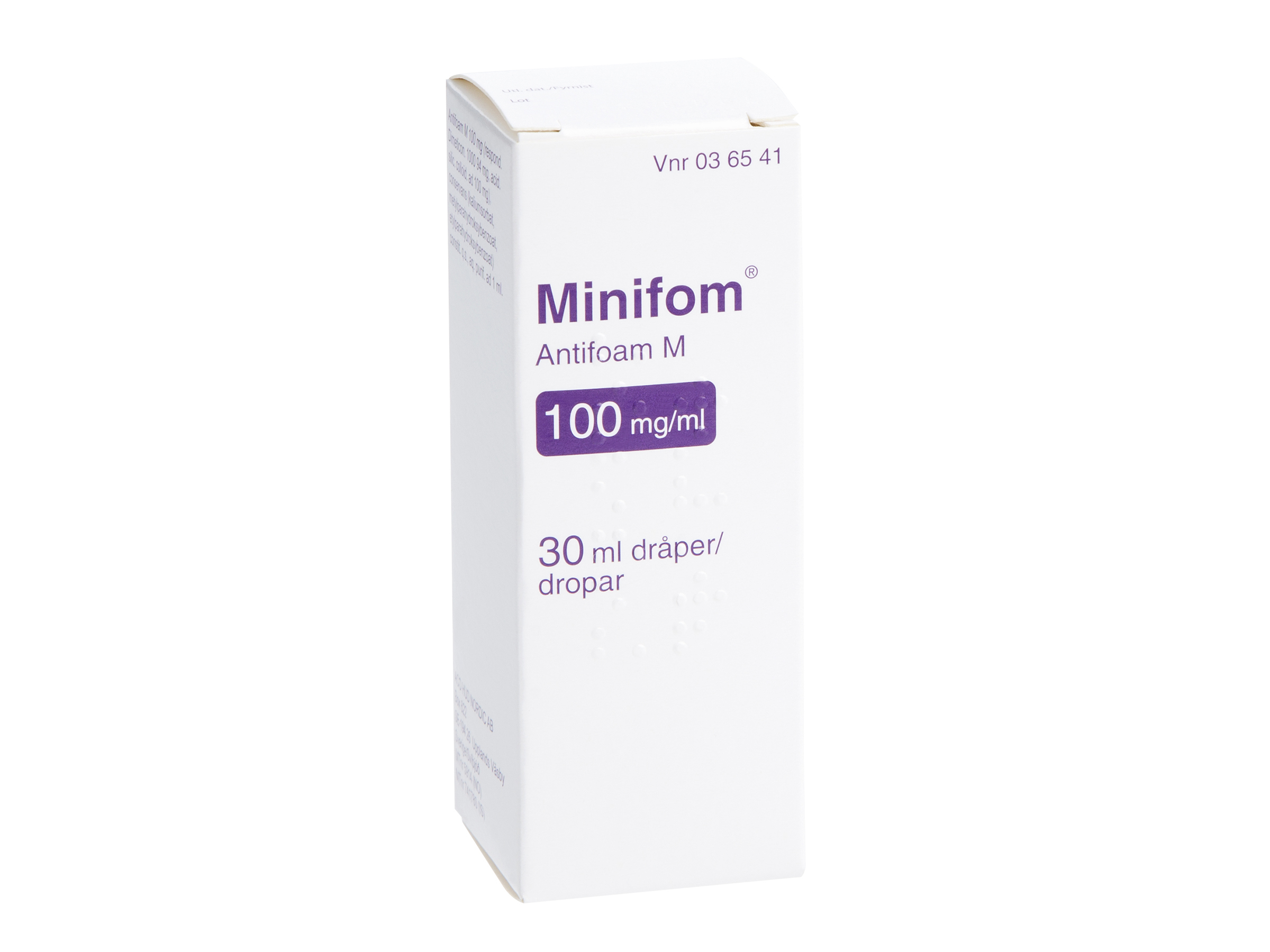 Minifom 100 mg/ml dråper, 30 ml