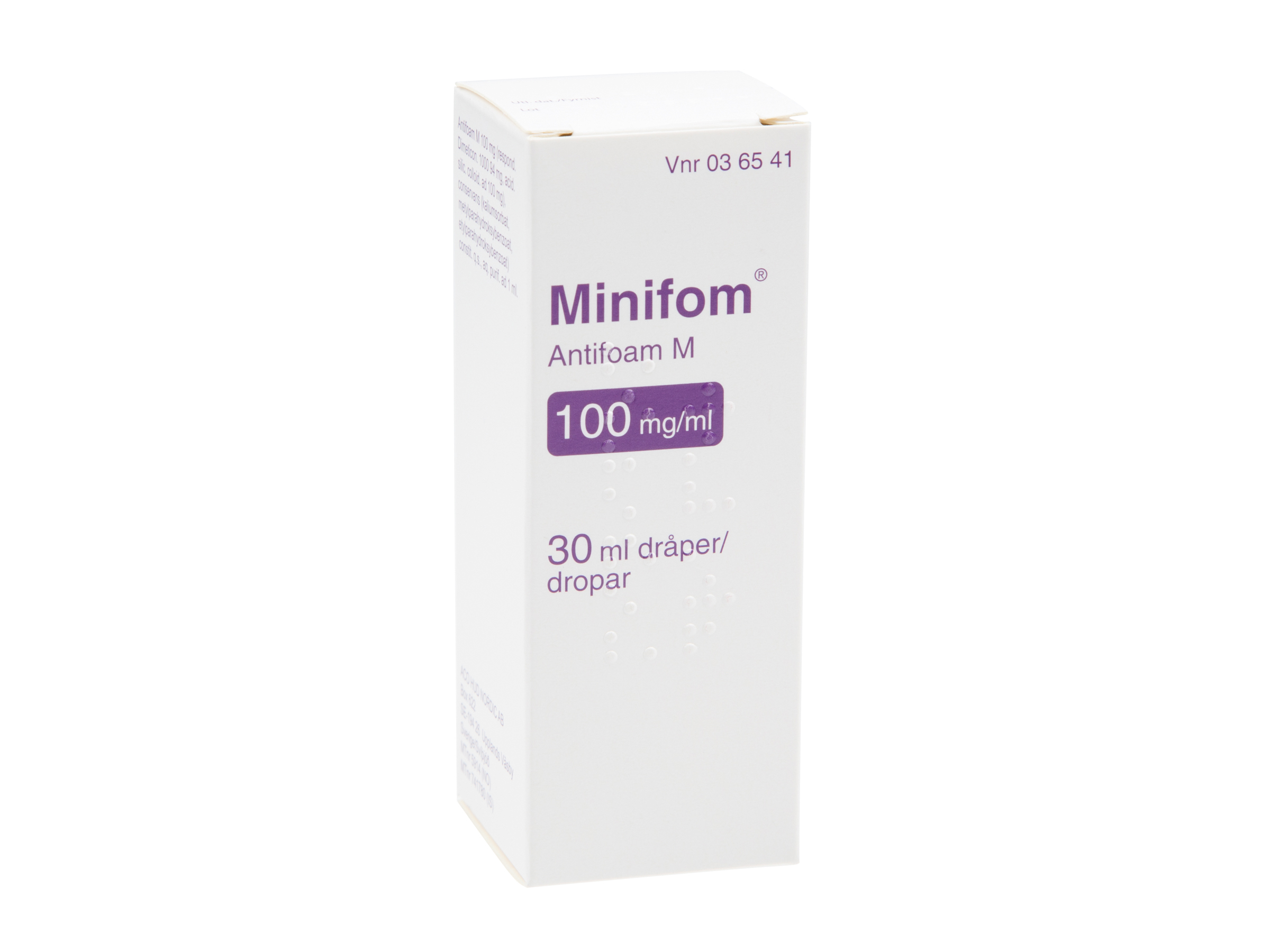 Minifom Minifom Dråper 100mg/ml 30 ml, Kjølevare. Ikke i vårt sortiment. Kan ikke sendes.