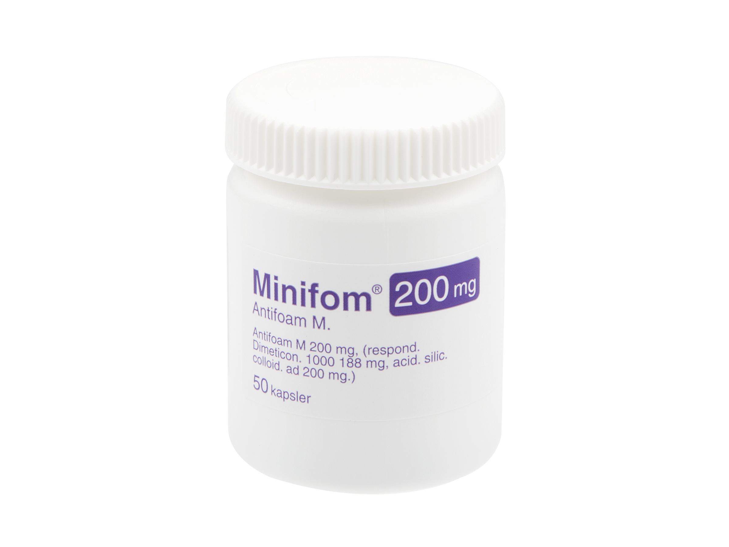 Minifom 200 mg kapsler, 50 stk.